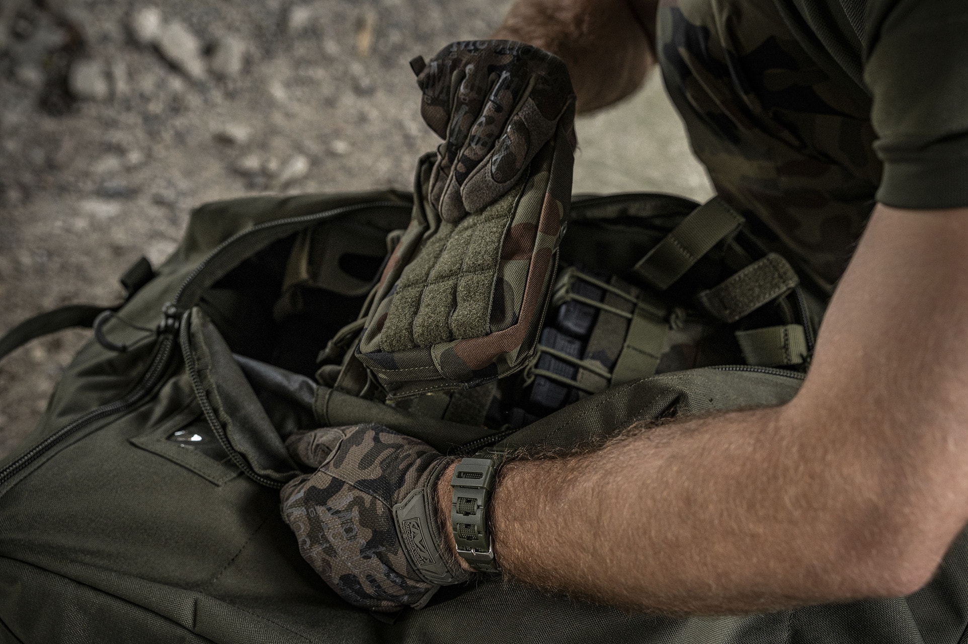 Kieszeń Brytzky Tactical Field Pouch Small - wz.93 Pantera PL Woodland