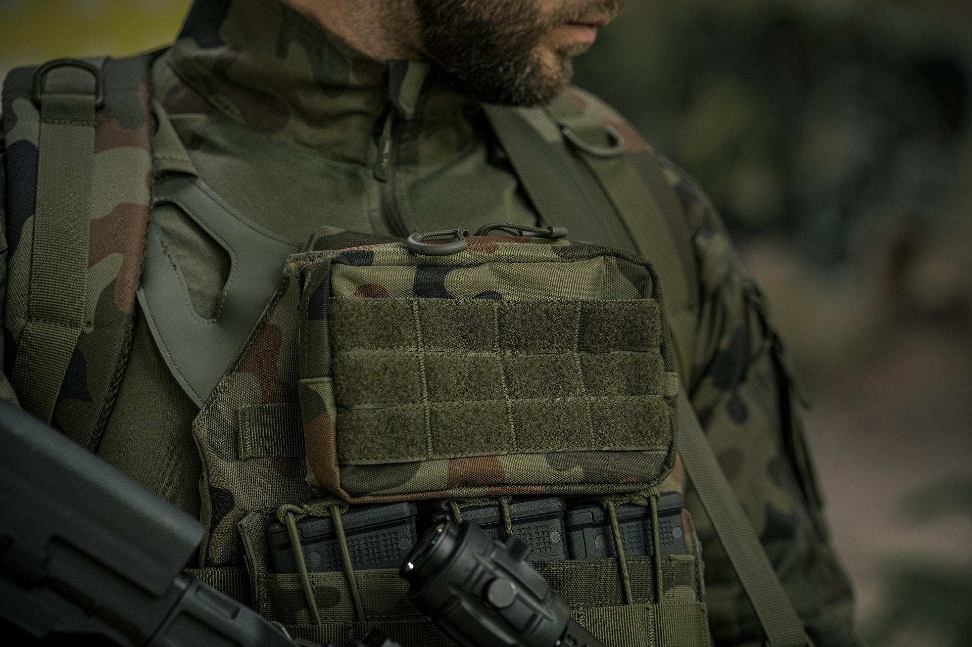 Kieszeń Brytzky Tactical Field Pouch Small - wz.93 Pantera PL Woodland