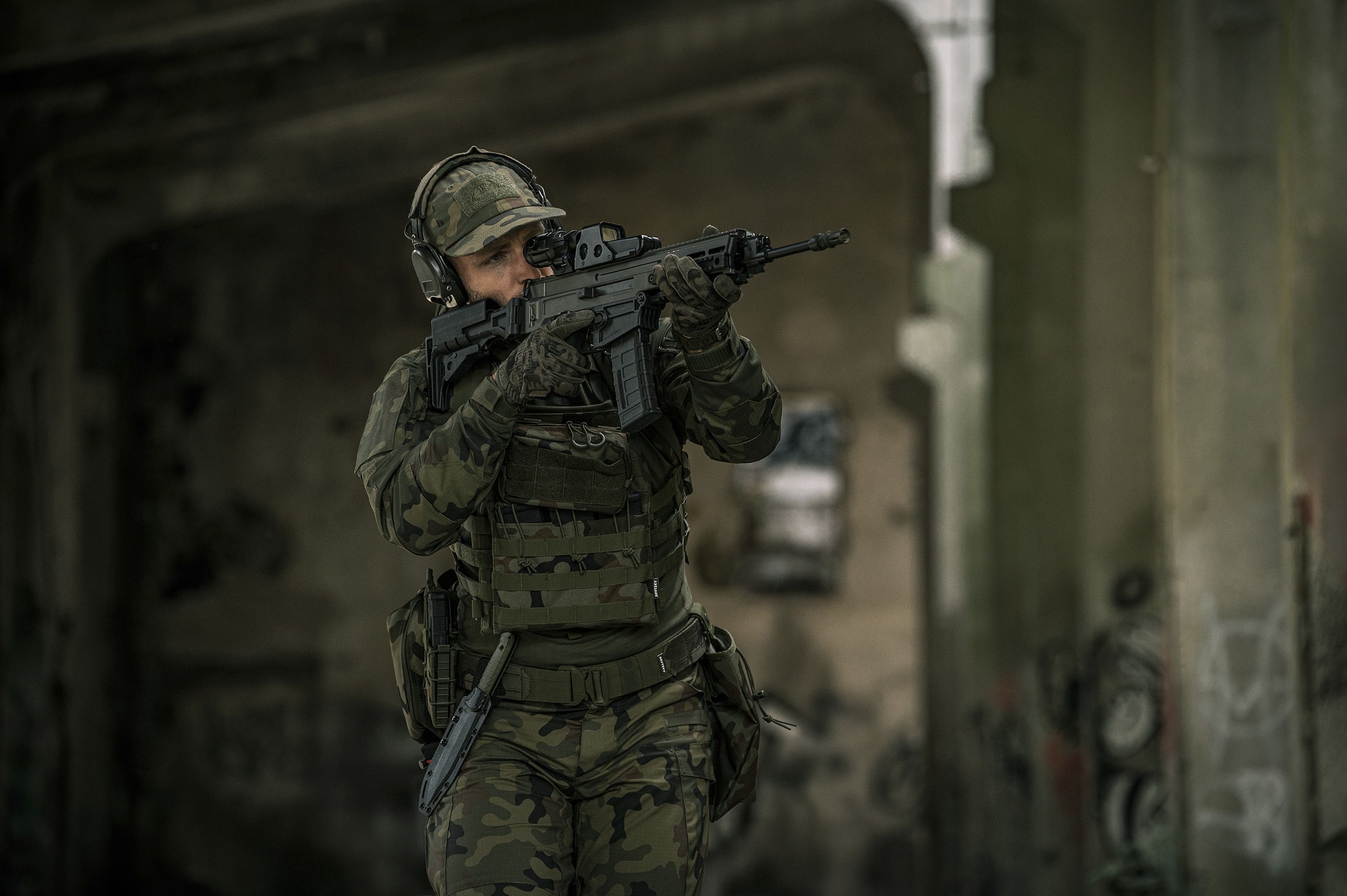 Kieszeń Brytzky Tactical Field Pouch Small - wz.93 Pantera PL Woodland