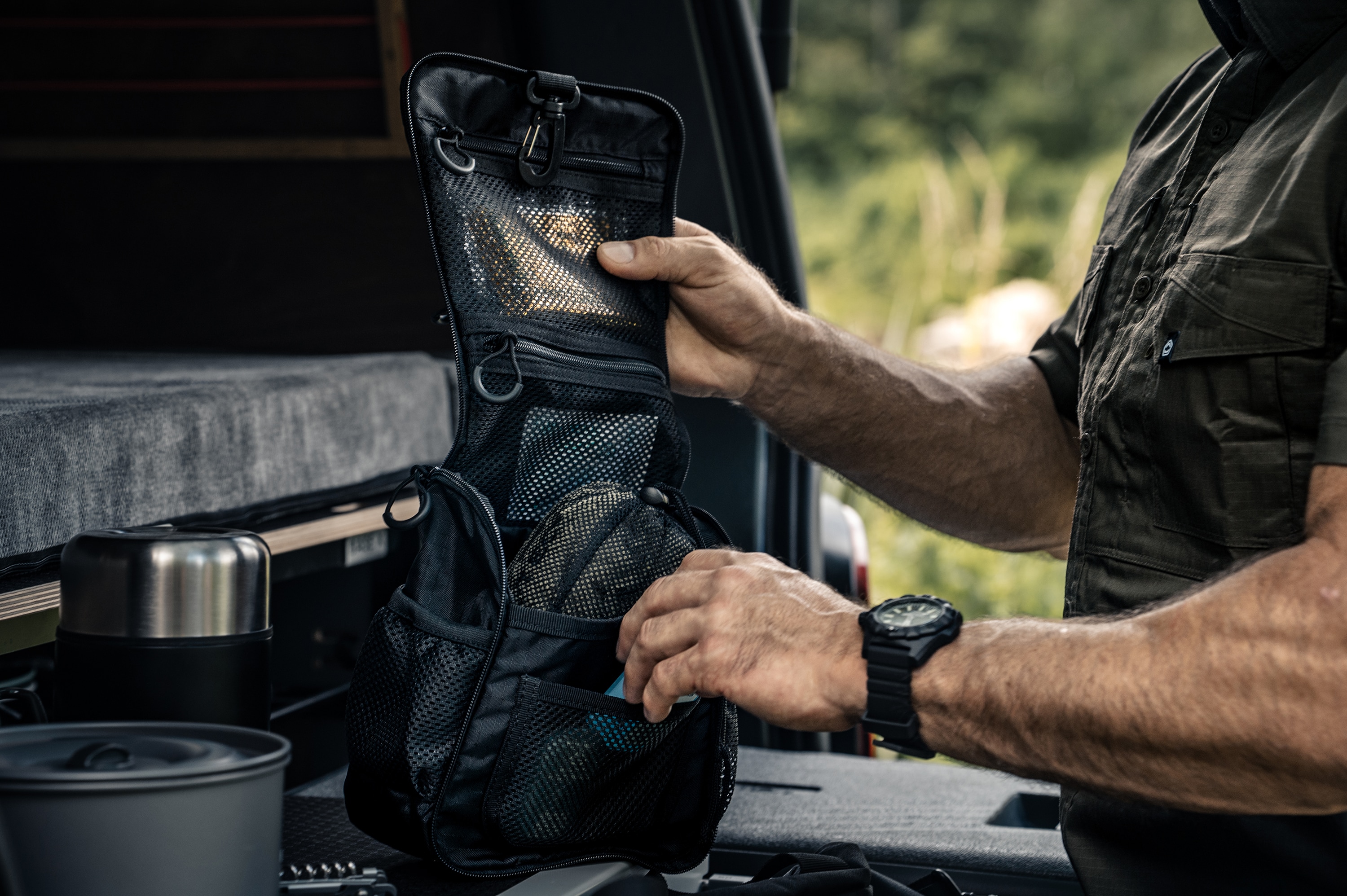Brytzky Tactical Clean Toiletry Bag - Black