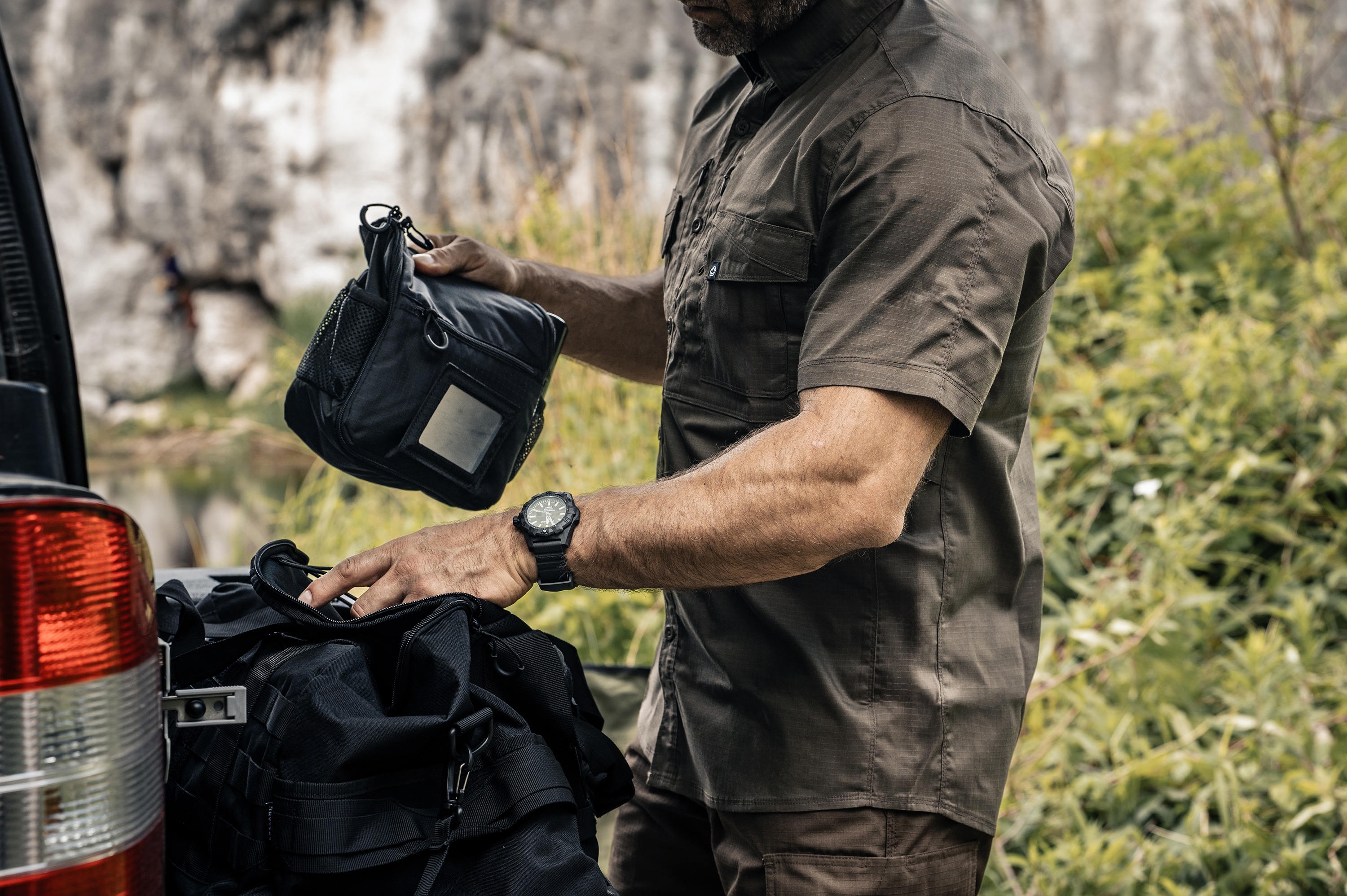 Brytzky Tactical Clean Toiletry Bag - Black