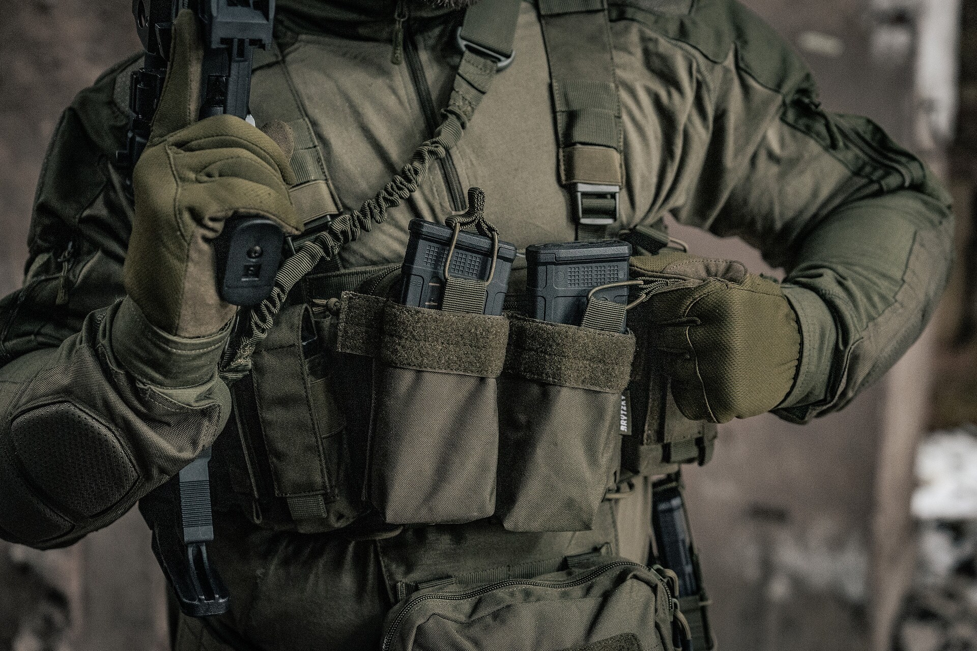 Ремінно-плечова система Brytzky Tactical FireDeck Mini Rig - Olive