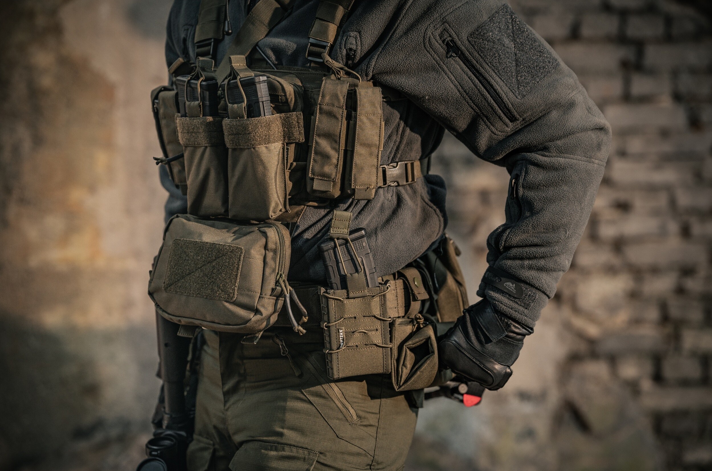 Kamizelka taktyczna Brytzky Tactical FireDeck Mini Rig - Olive