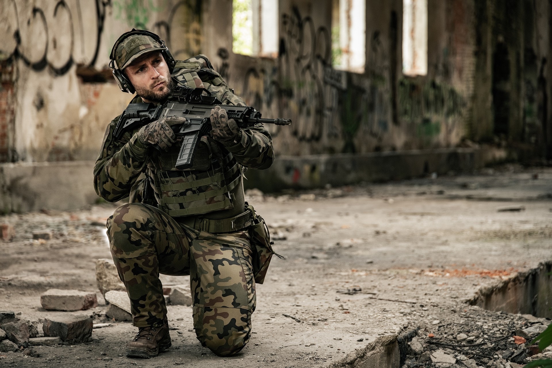 Плитоноска Brytzky Tactical CoreCarrier - wz.93 Pantera PL Woodland