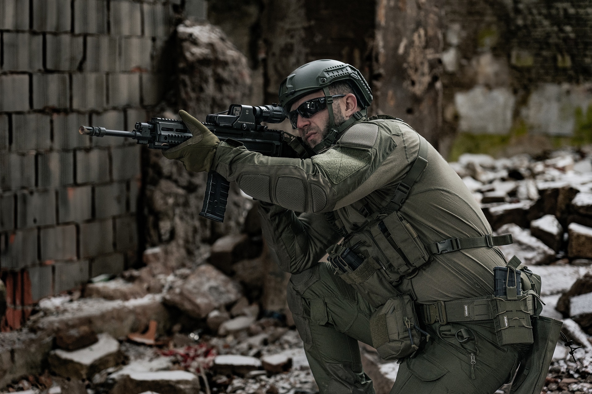 Підсумок Brytzky Tactical Dutyslot для гвинтівкового магазну - Olive