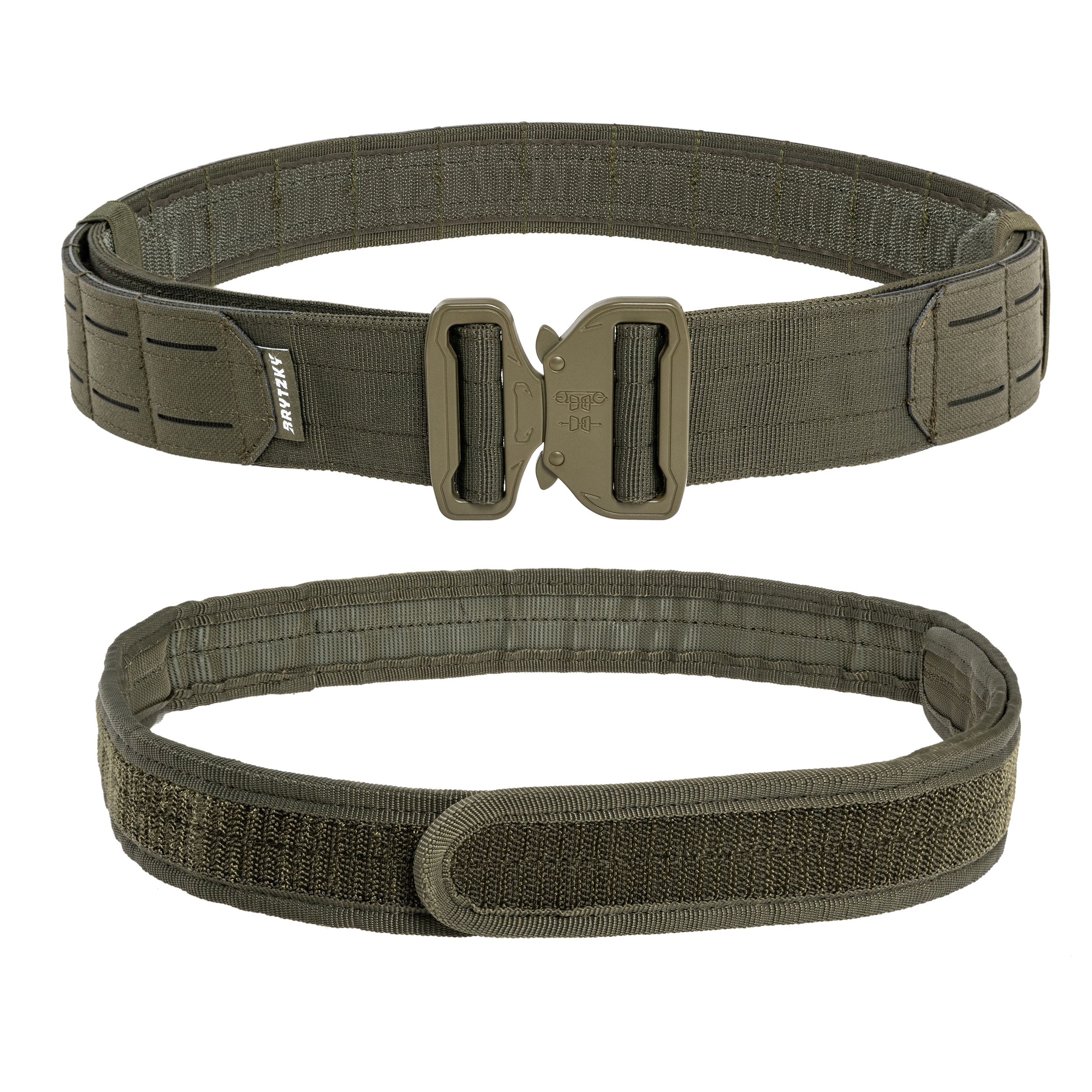 Тактичний ремінь Brytzky Tactical MOLLE Laser Cut з внутрішнім ременем - Olive