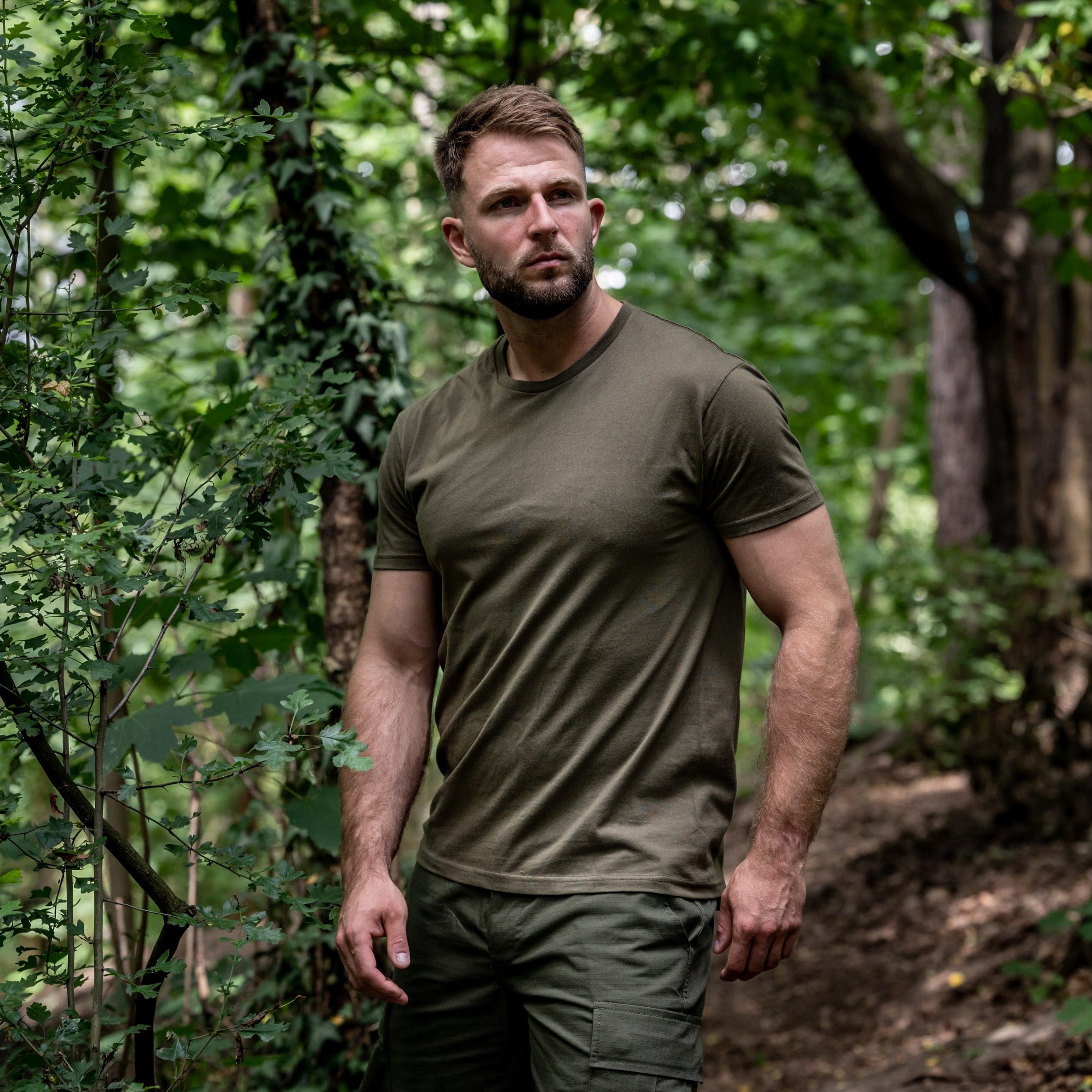Військова футболка T-shirt Khaki/Forest Green/Bottle Green - 3 шт.