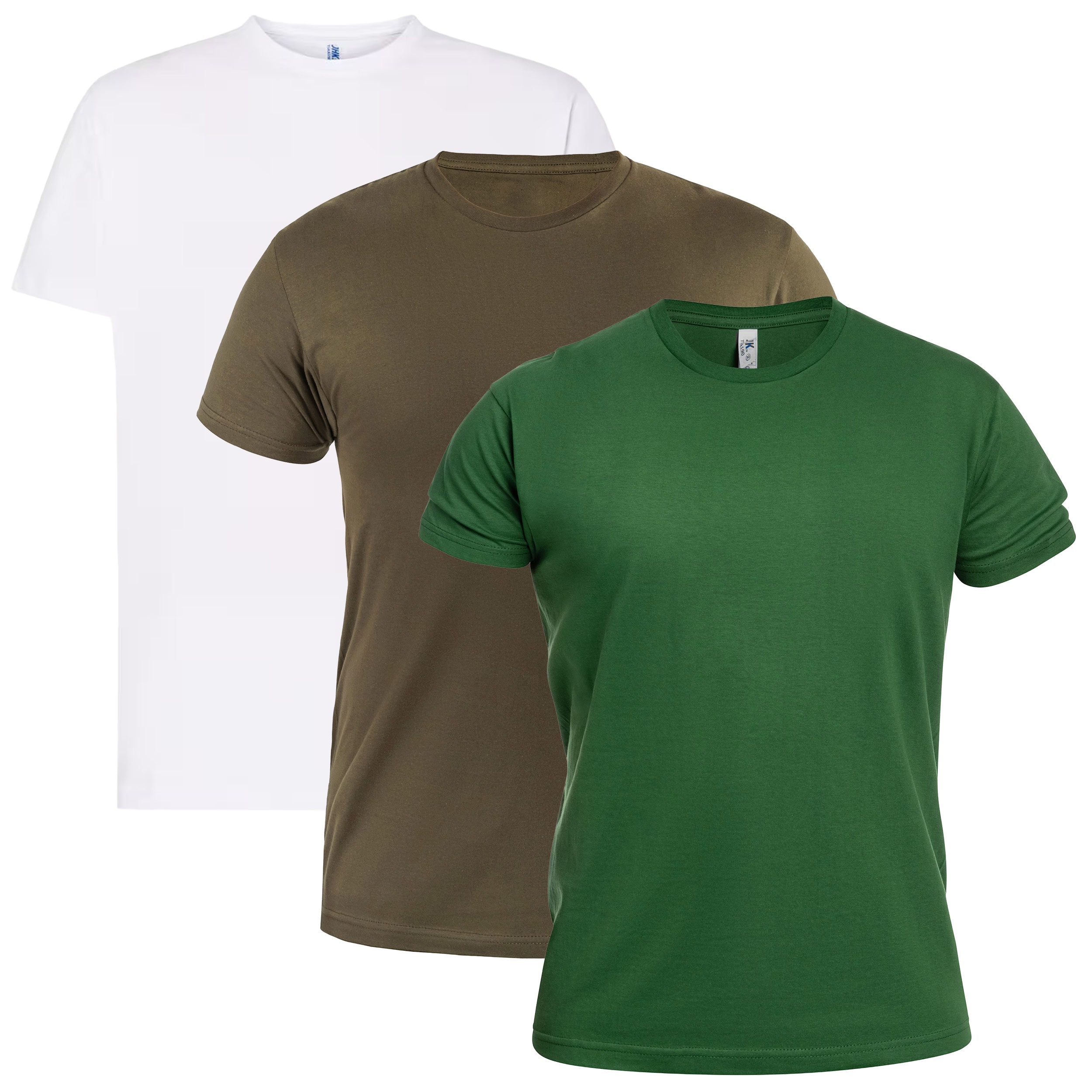 Військова футболка T-shirt White/Khaki/Bottle Green - 3 шт.