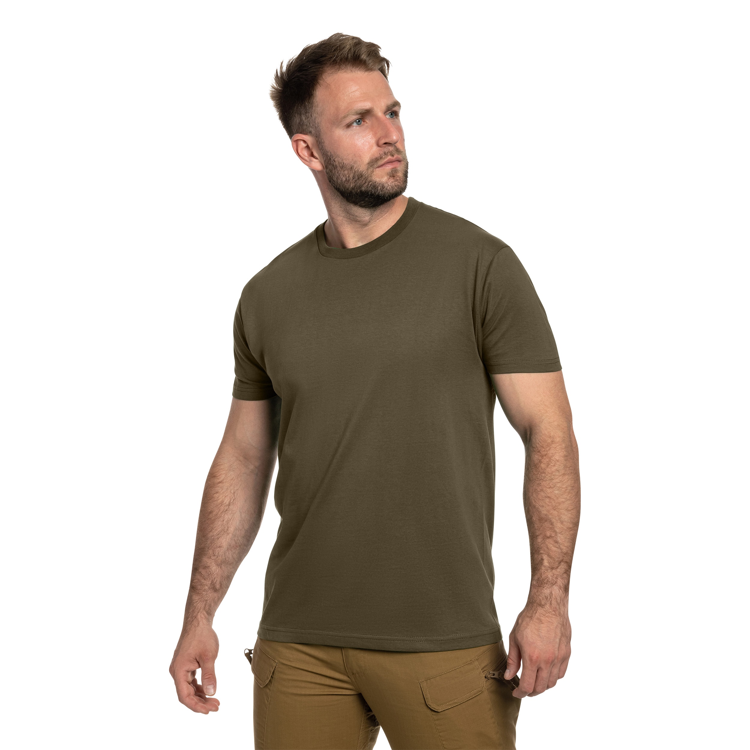 Військова футболка T-shirt White/Khaki/Bottle Green - 3 шт.