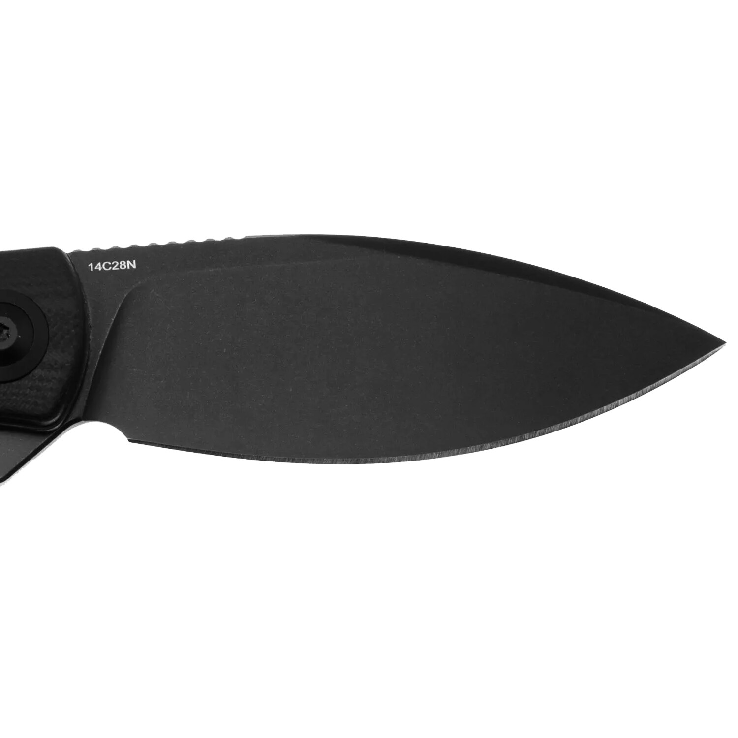 Nóż składany Trollsky Knives Mandu EVO Black Stonewashed 14C28N/Black G10