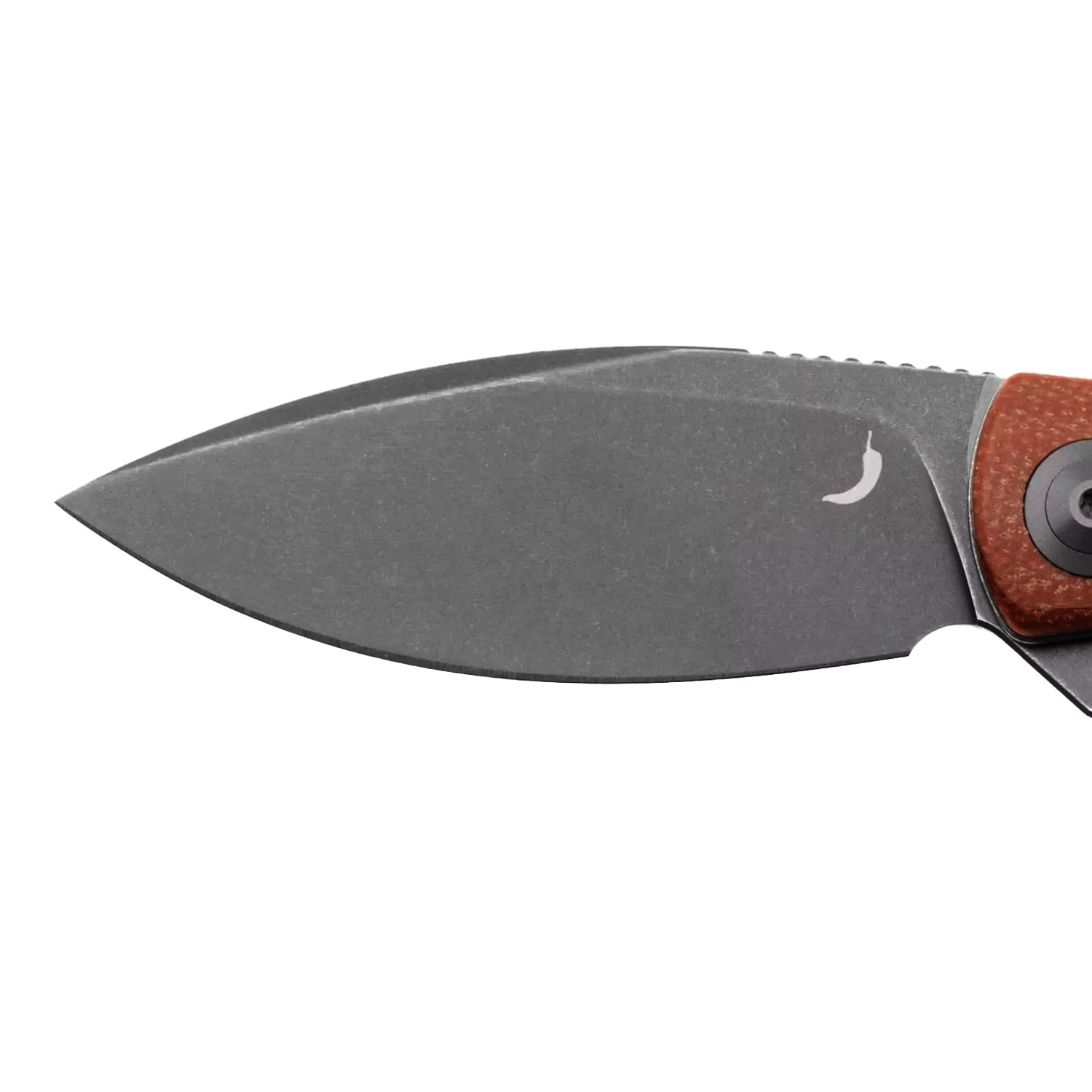 Складаний ніж Trollsky Knives Mandu EVO Grey Stonewashed 14C28N/Brown Micarta