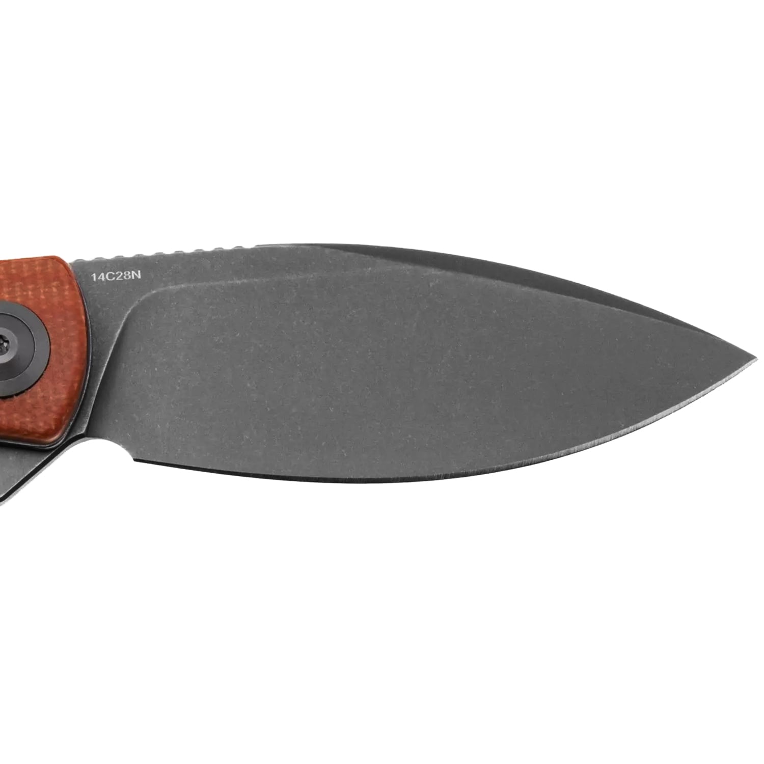 Складаний ніж Trollsky Knives Mandu EVO Grey Stonewashed 14C28N/Brown Micarta