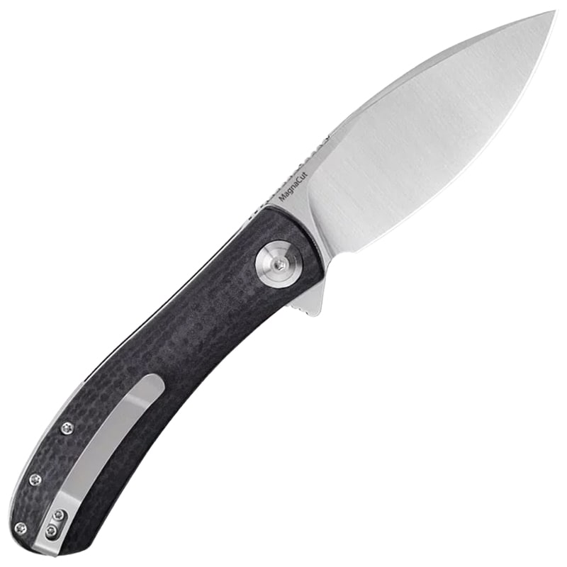 Nóż składany Trollsky Knives Mandu EVO Satin MagnaCut/Black CarbonTex G10