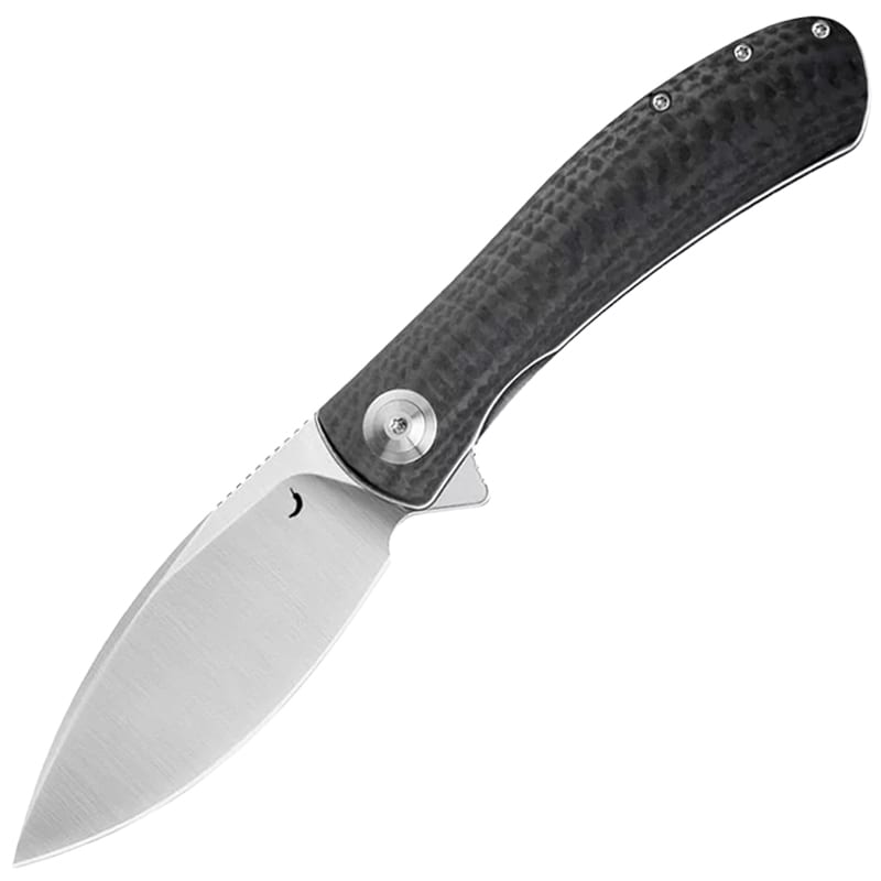Nóż składany Trollsky Knives Mandu EVO Satin MagnaCut/Black CarbonTex G10