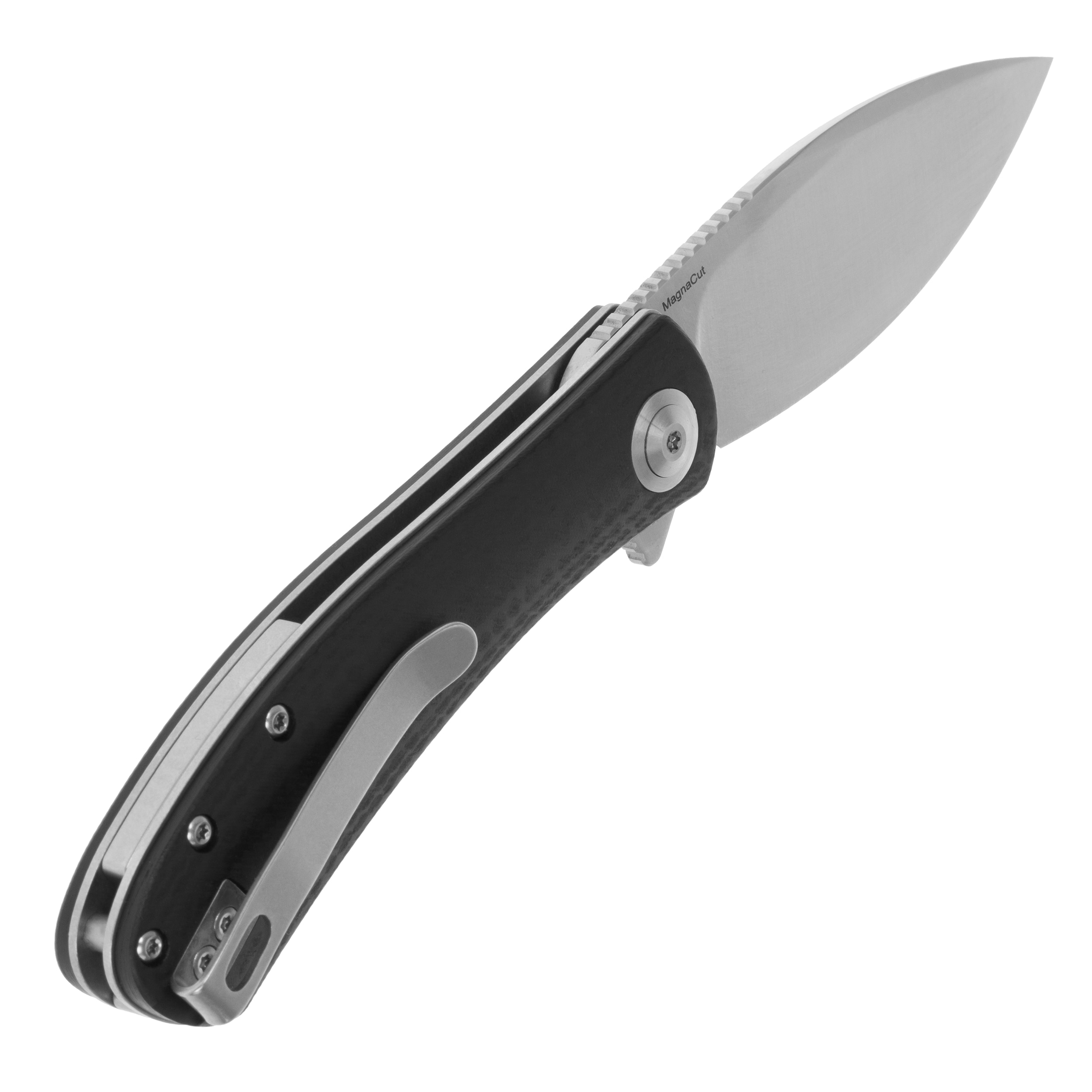 Складаний ніж Trollsky Knives Mandu EVO Satin MagnaCut/Black CarbonTex G10