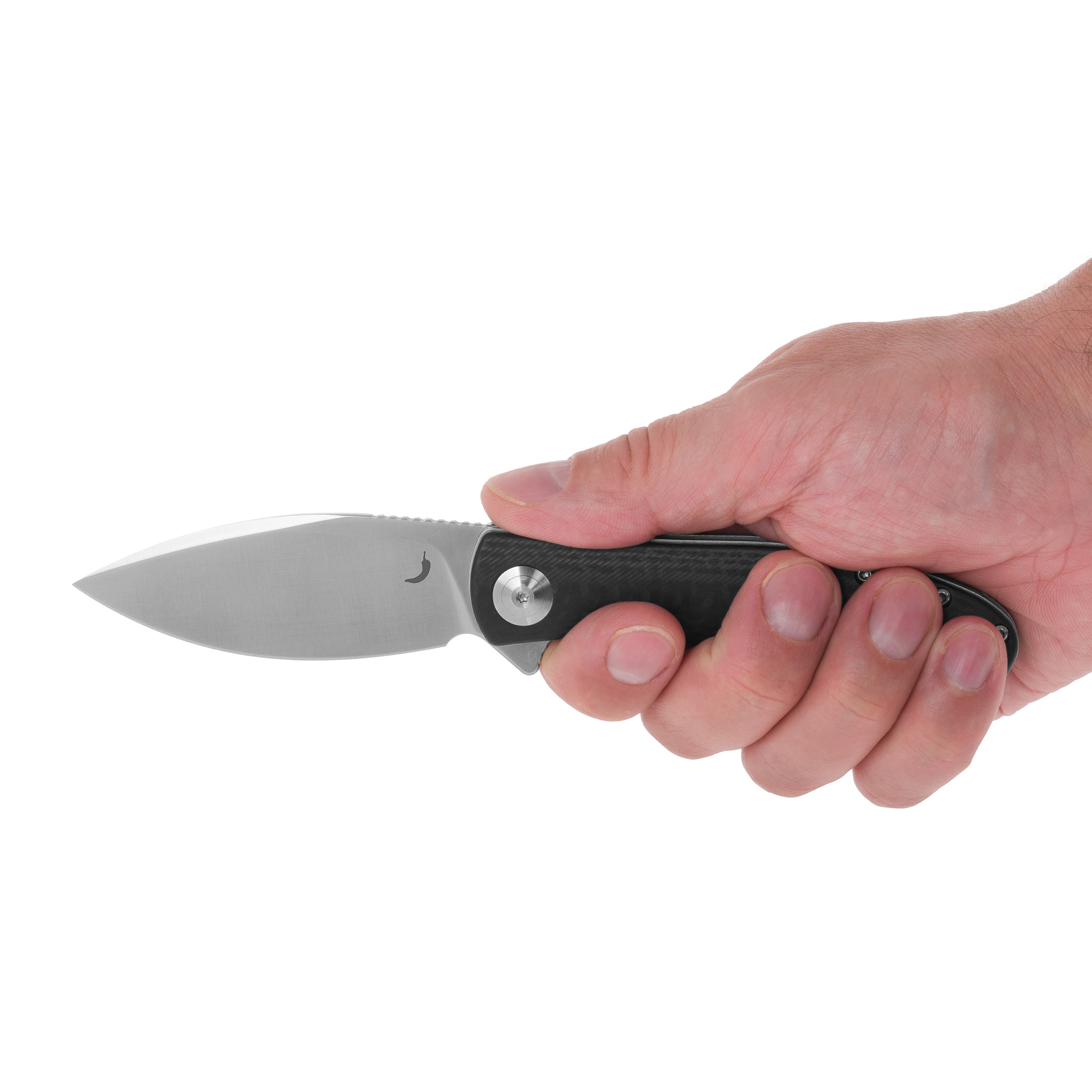 Складаний ніж Trollsky Knives Mandu EVO Satin MagnaCut/Black CarbonTex G10