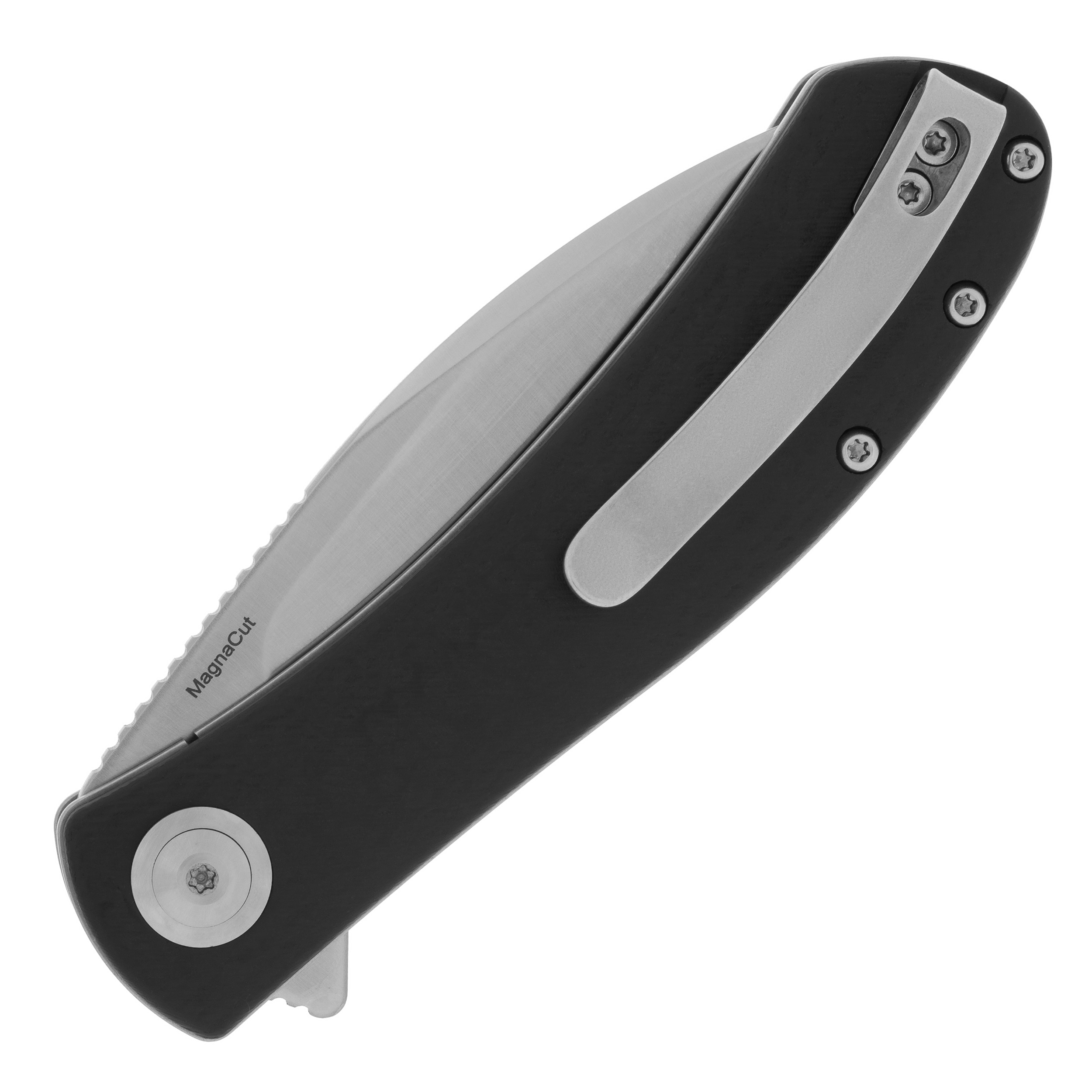 Складаний ніж Trollsky Knives Mandu EVO Satin MagnaCut/Black CarbonTex G10