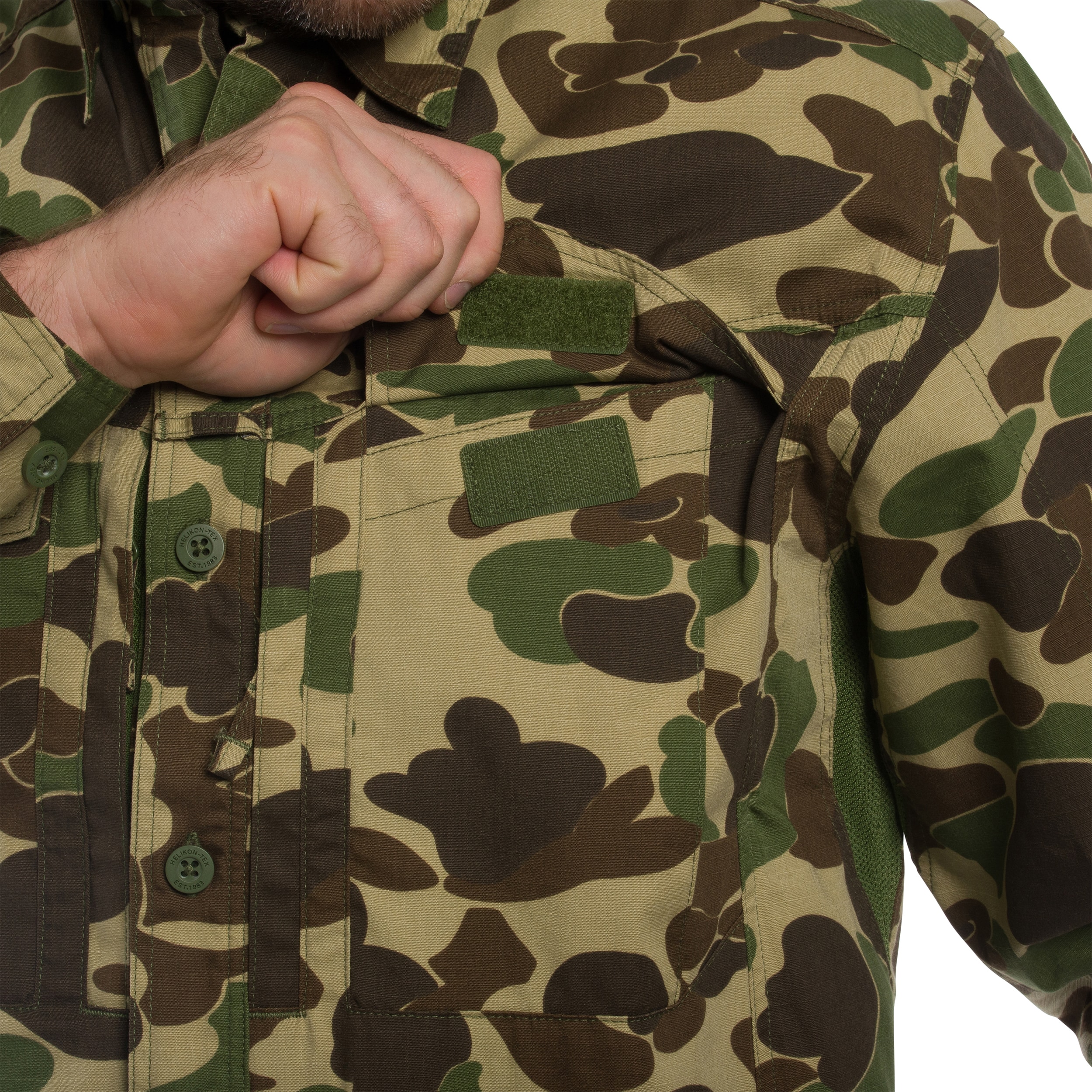 Koszula Helikon Defender Mk2 PolyCotton Ripstop Long Sleeve - Duck Hunter