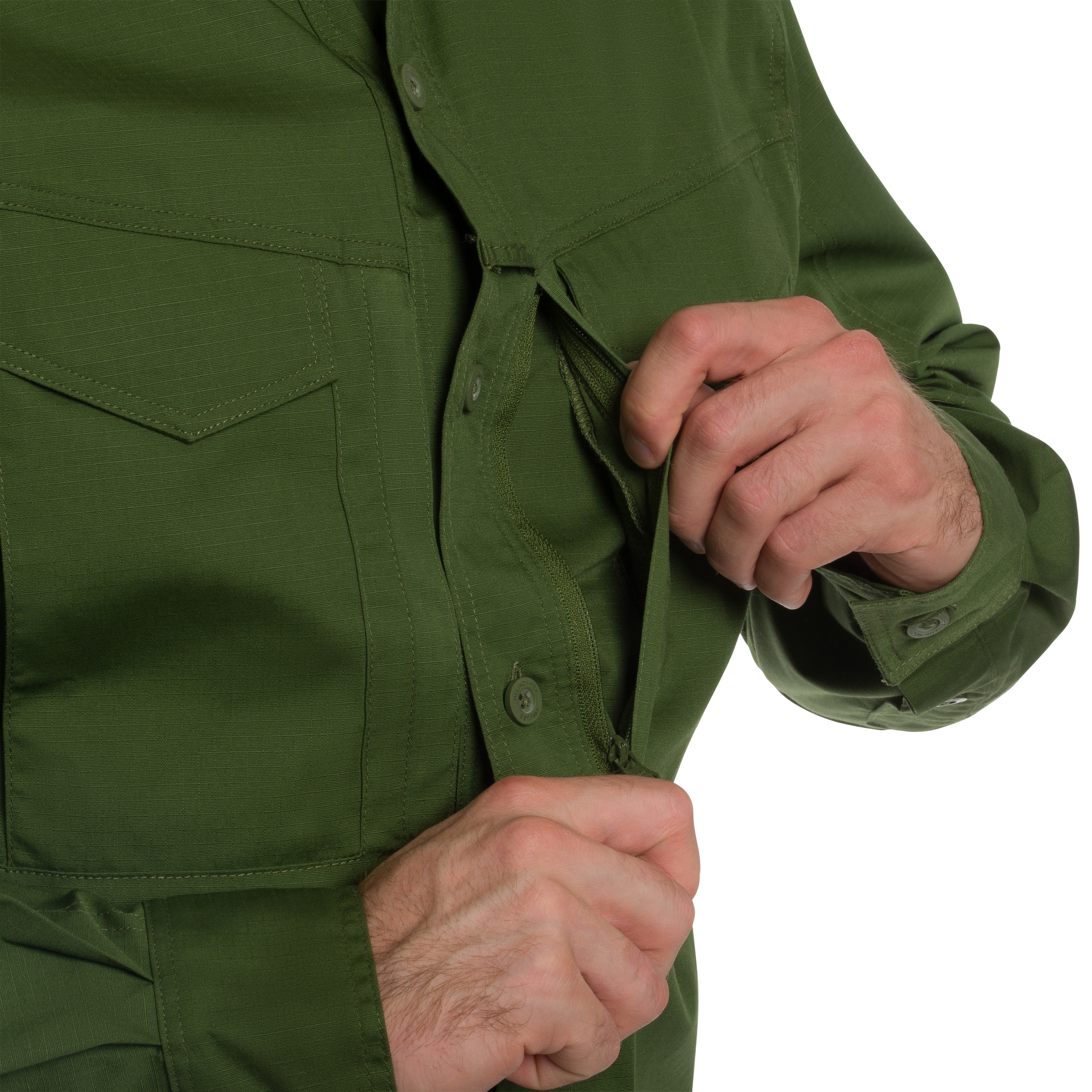 Koszula Helikon Defender Mk2 PolyCotton Ripstop Long Sleeve - Pine Green