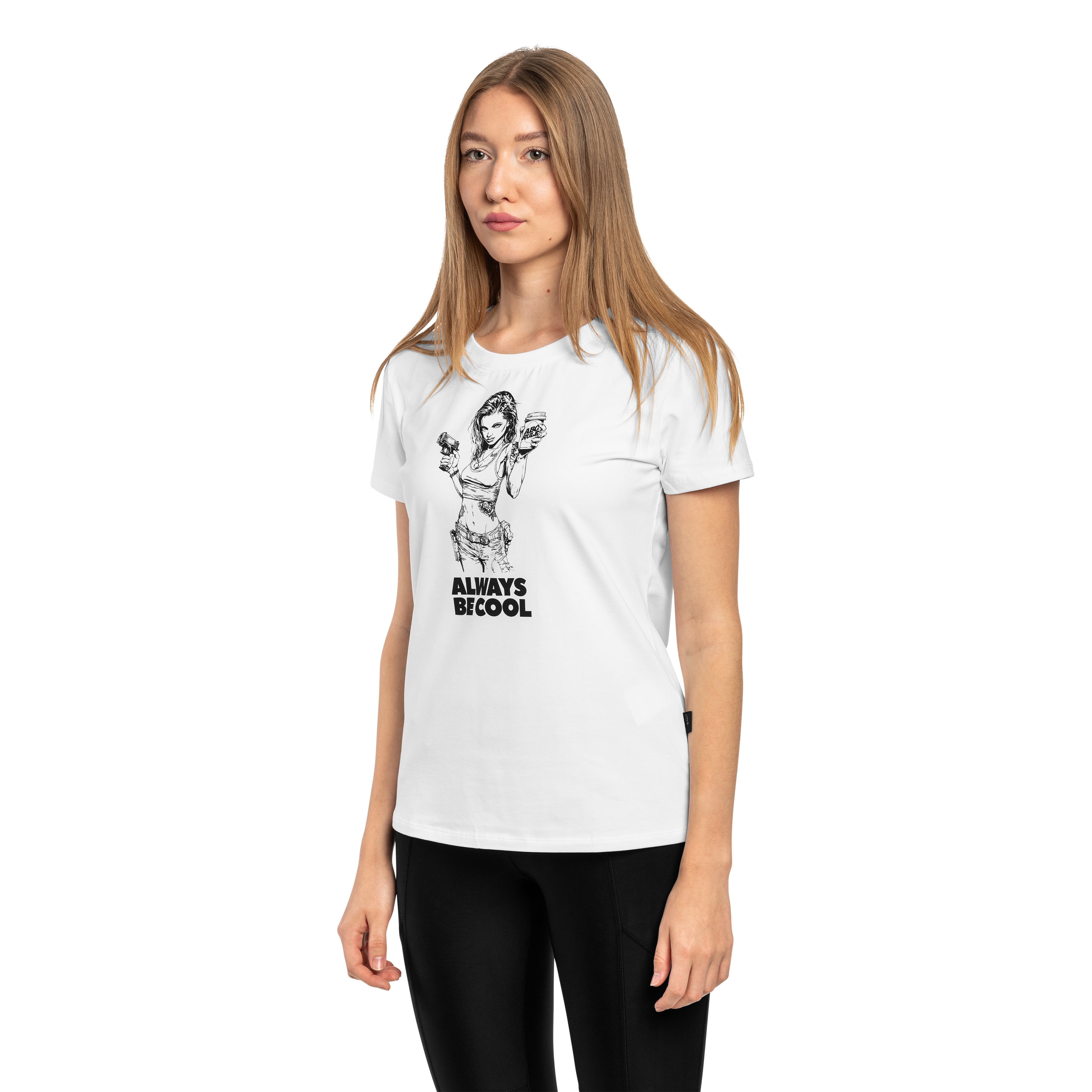 Koszulka T-Shirt damska Helikon ABC Always Be Cool - White