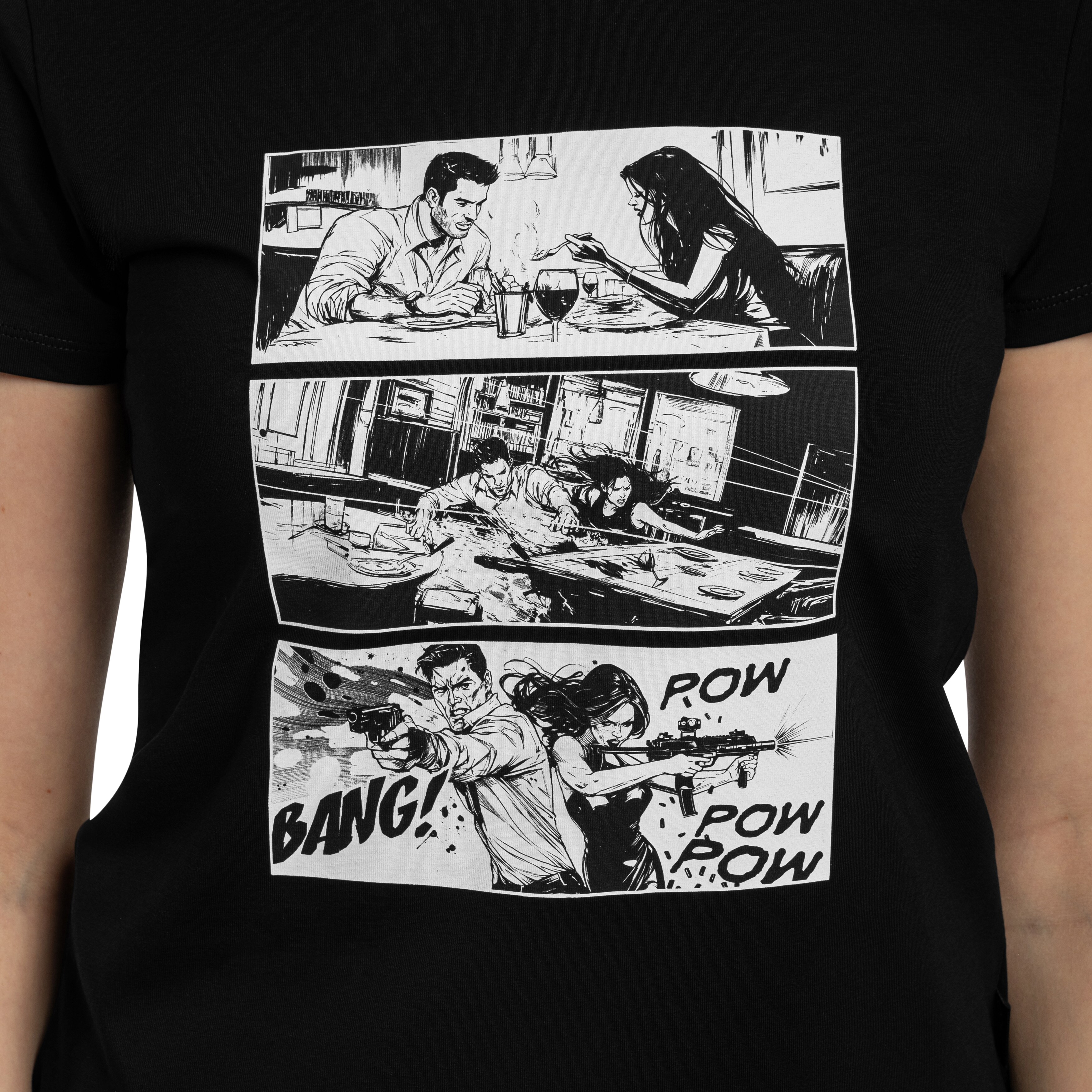 Футболка T-Shirt жіноча Helikon Combat Date - Black