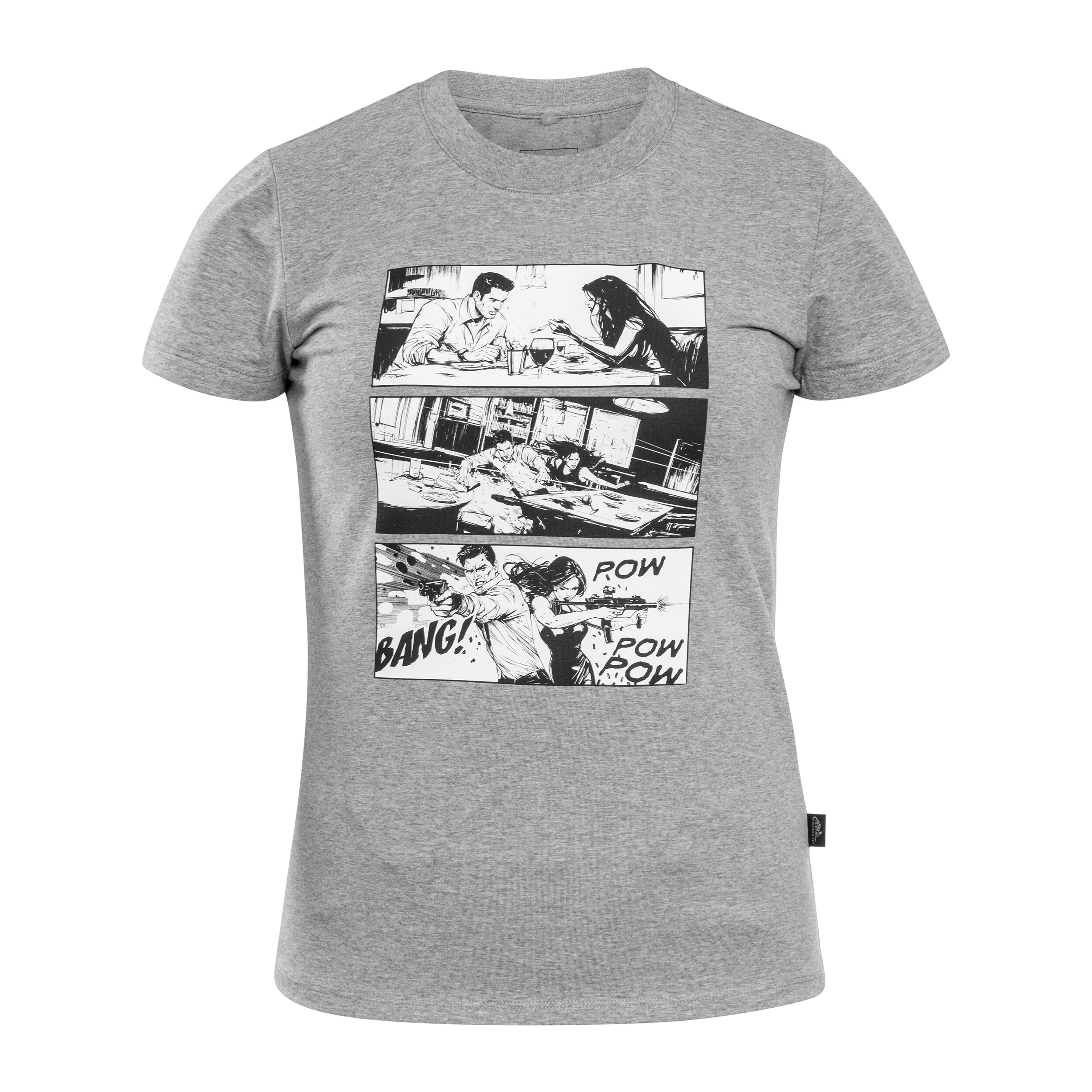 Koszulka T-Shirt damska Helikon Combat Date - Mid Grey Melange