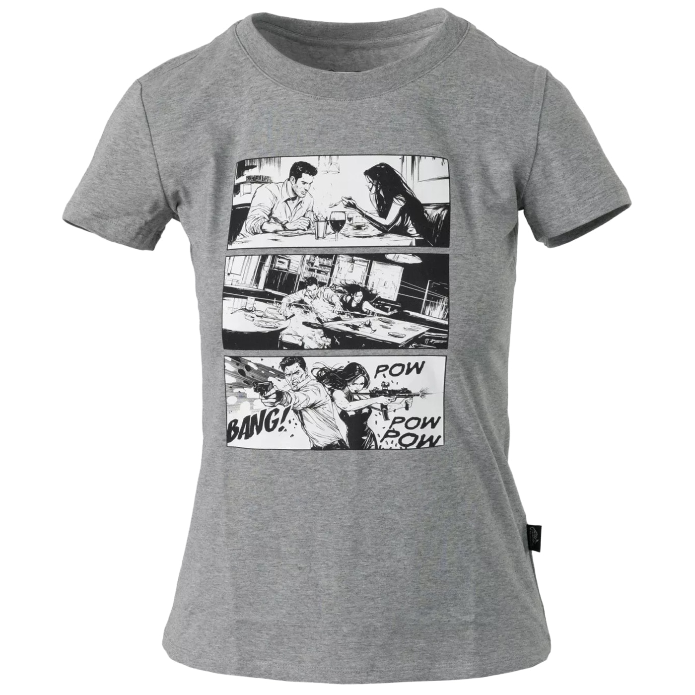 Koszulka T-Shirt damska Helikon Combat Date - Mid Grey Melange