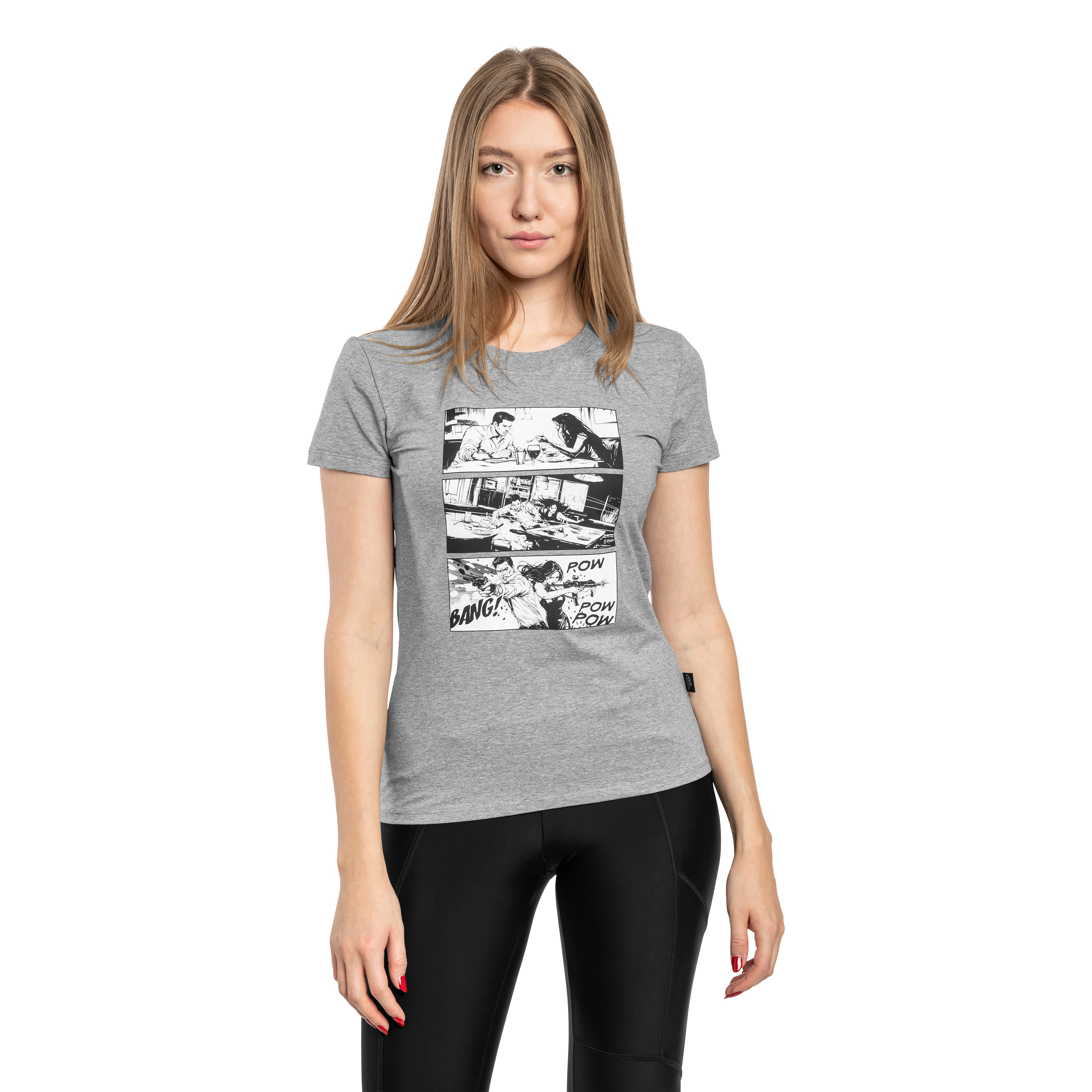 Koszulka T-Shirt damska Helikon Combat Date - Mid Grey Melange