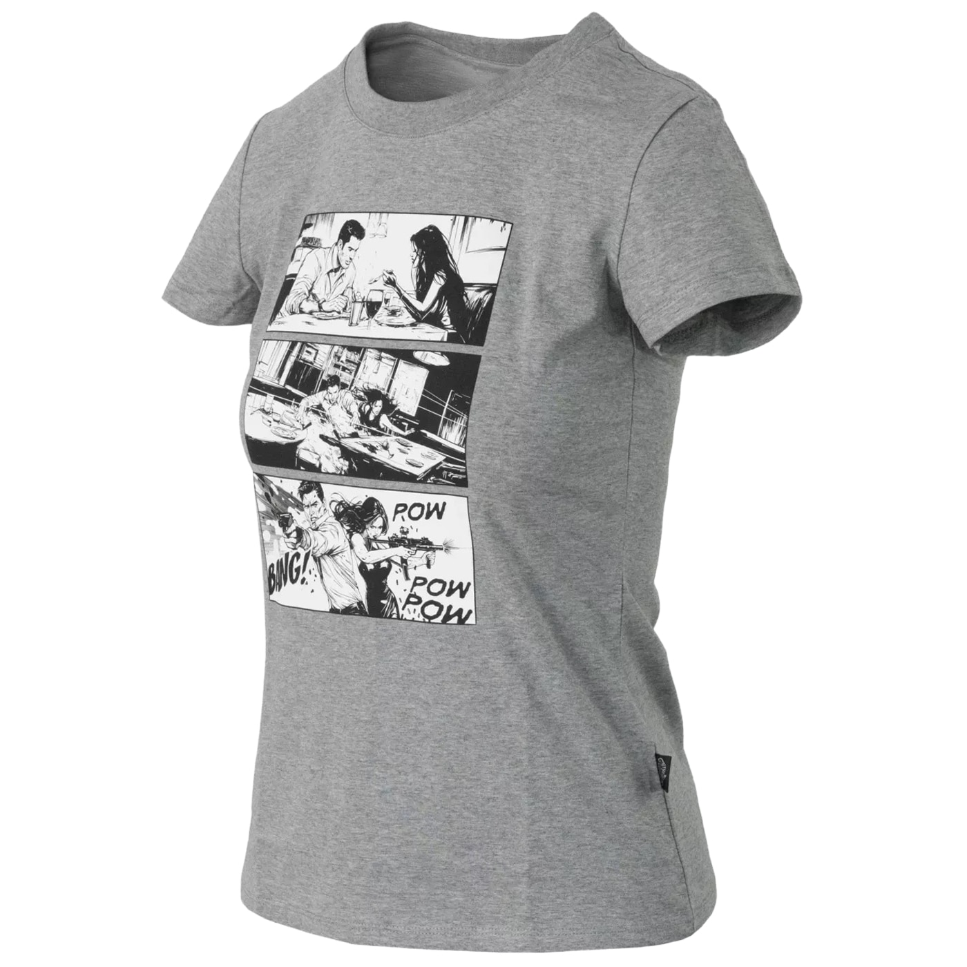 Koszulka T-Shirt damska Helikon Combat Date - Mid Grey Melange