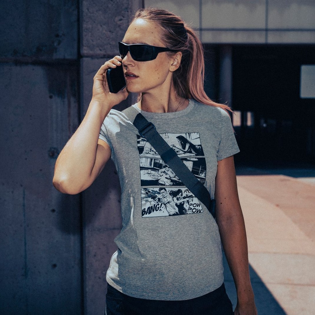 Футболка T-Shirt жіноча Helikon-Tex Combat Date - Mid Grey Melange