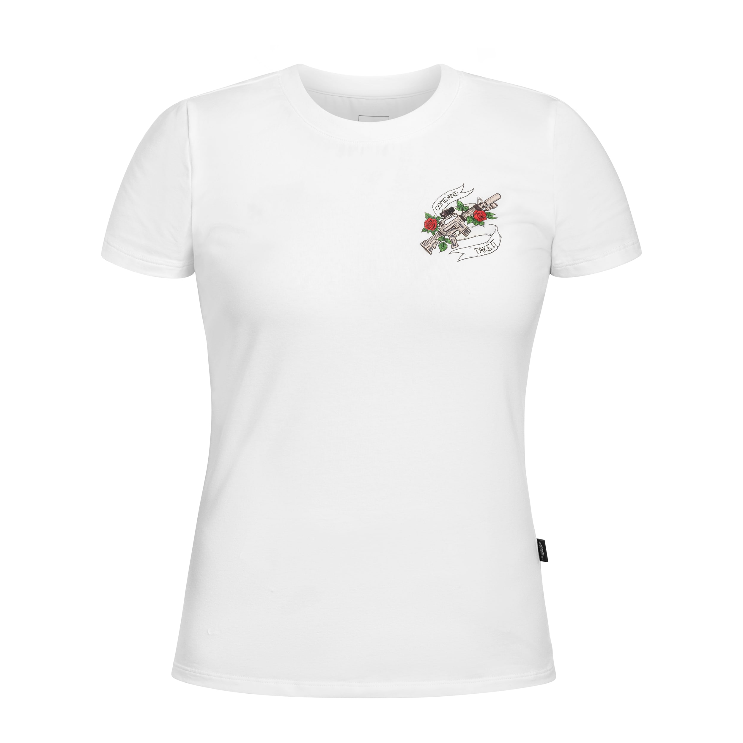 Koszulka T-Shirt damska Helikon Come And Take It Slim - White
