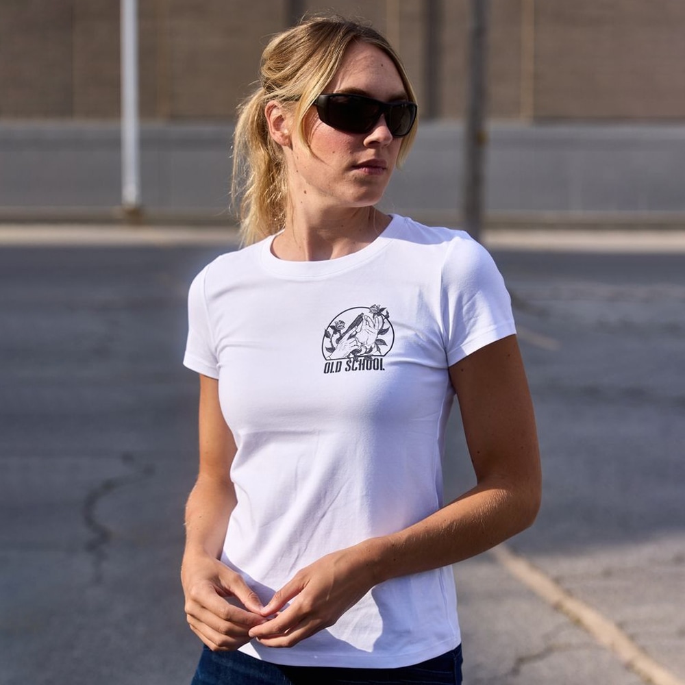 Koszulka T-Shirt damska Helikon Old School - White