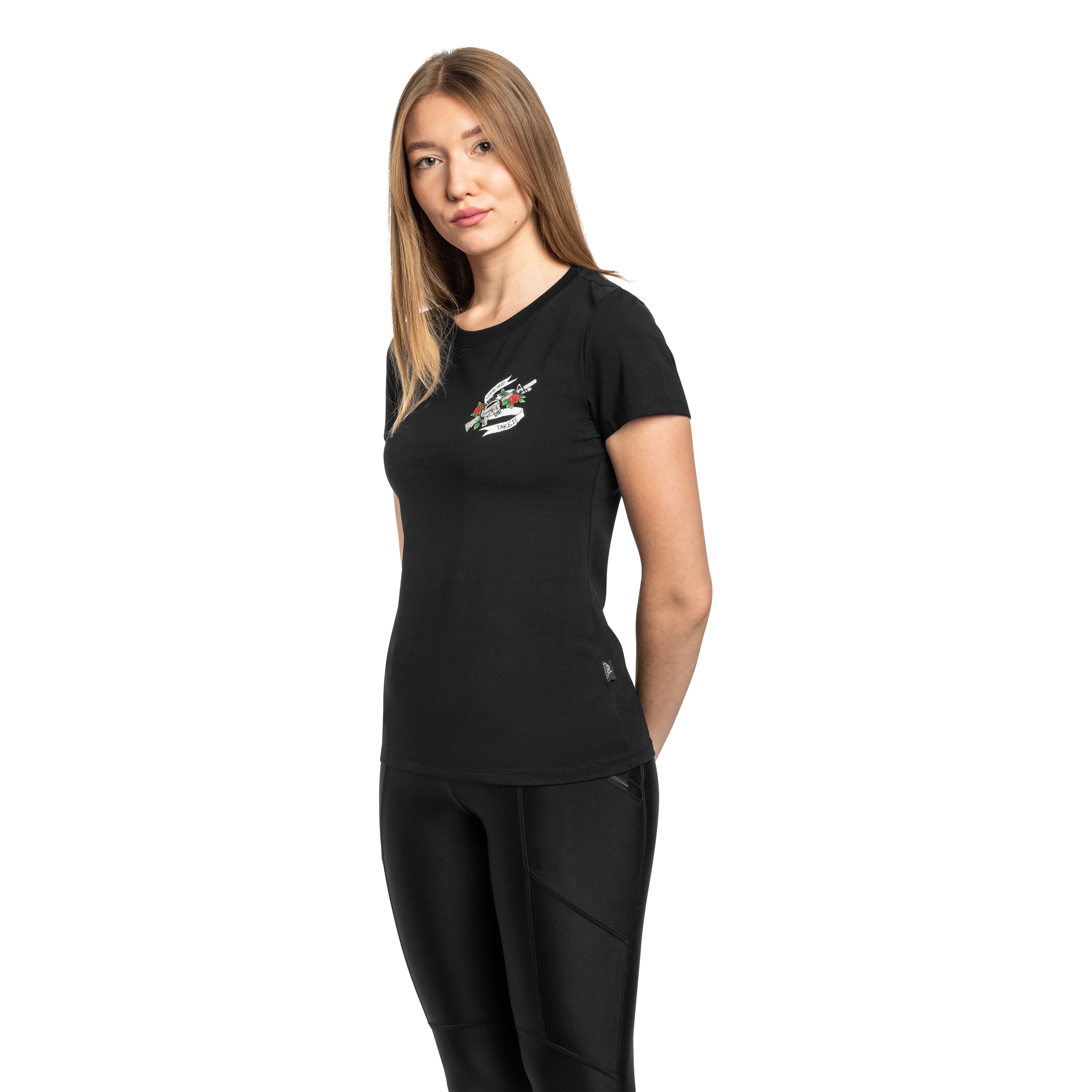 Жіноча футболка Helikon-Tex Come And Take It Slim - Black
