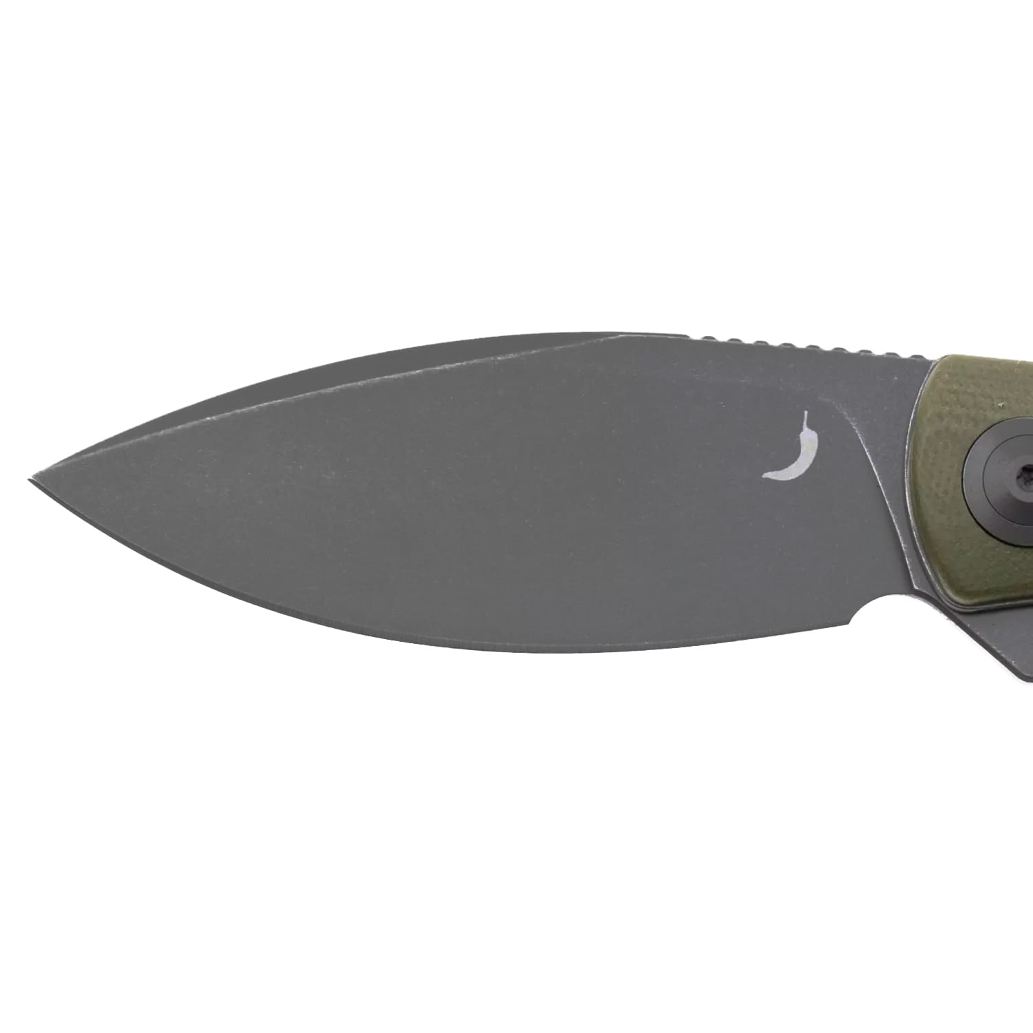 Складаний ніж Trollsky Knives Mandu EVO Grey Stonewashed 14C28N/OD Green G10
