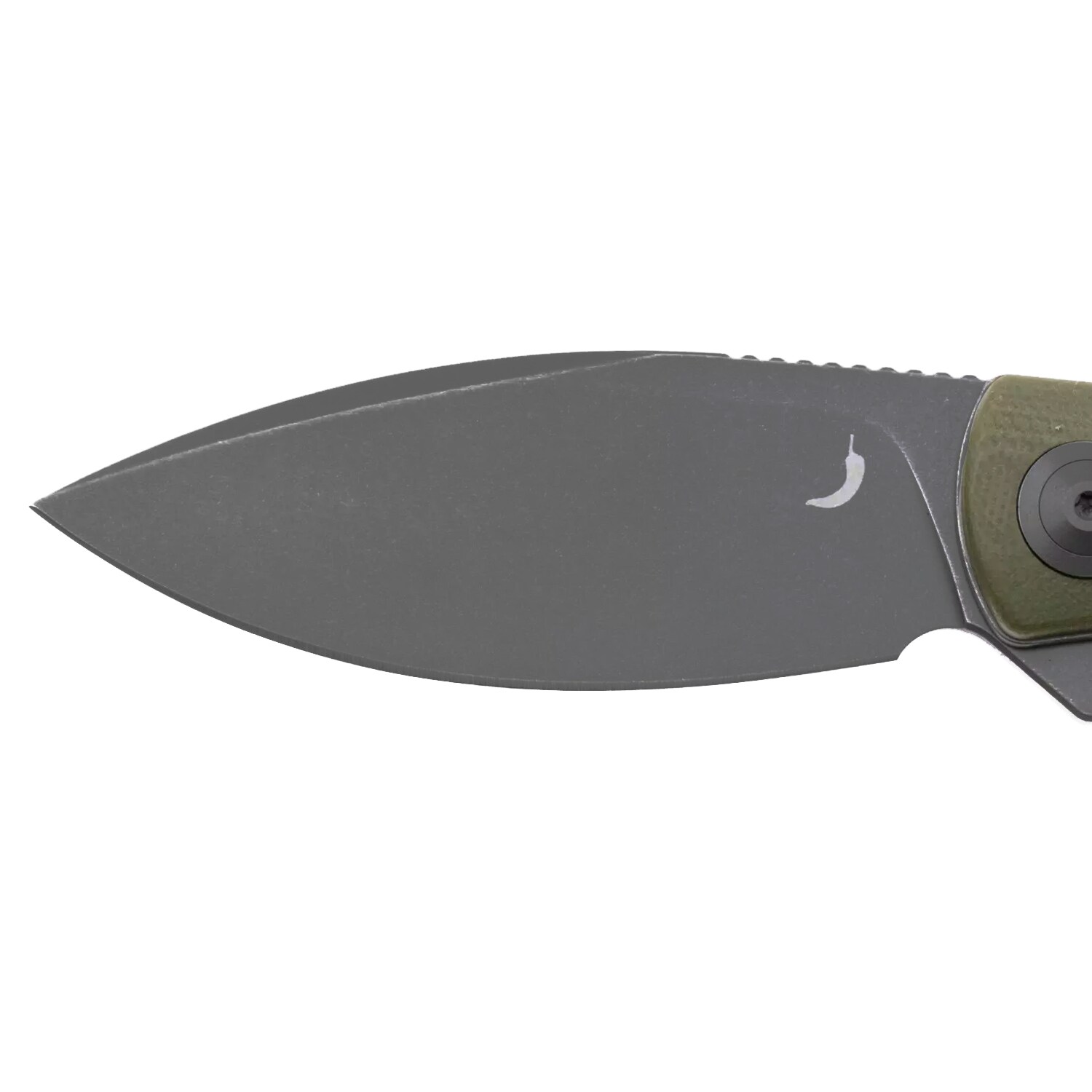 Складаний ніж Trollsky Knives Mandu EVO Grey Stonewashed 14C28N/OD Green G10