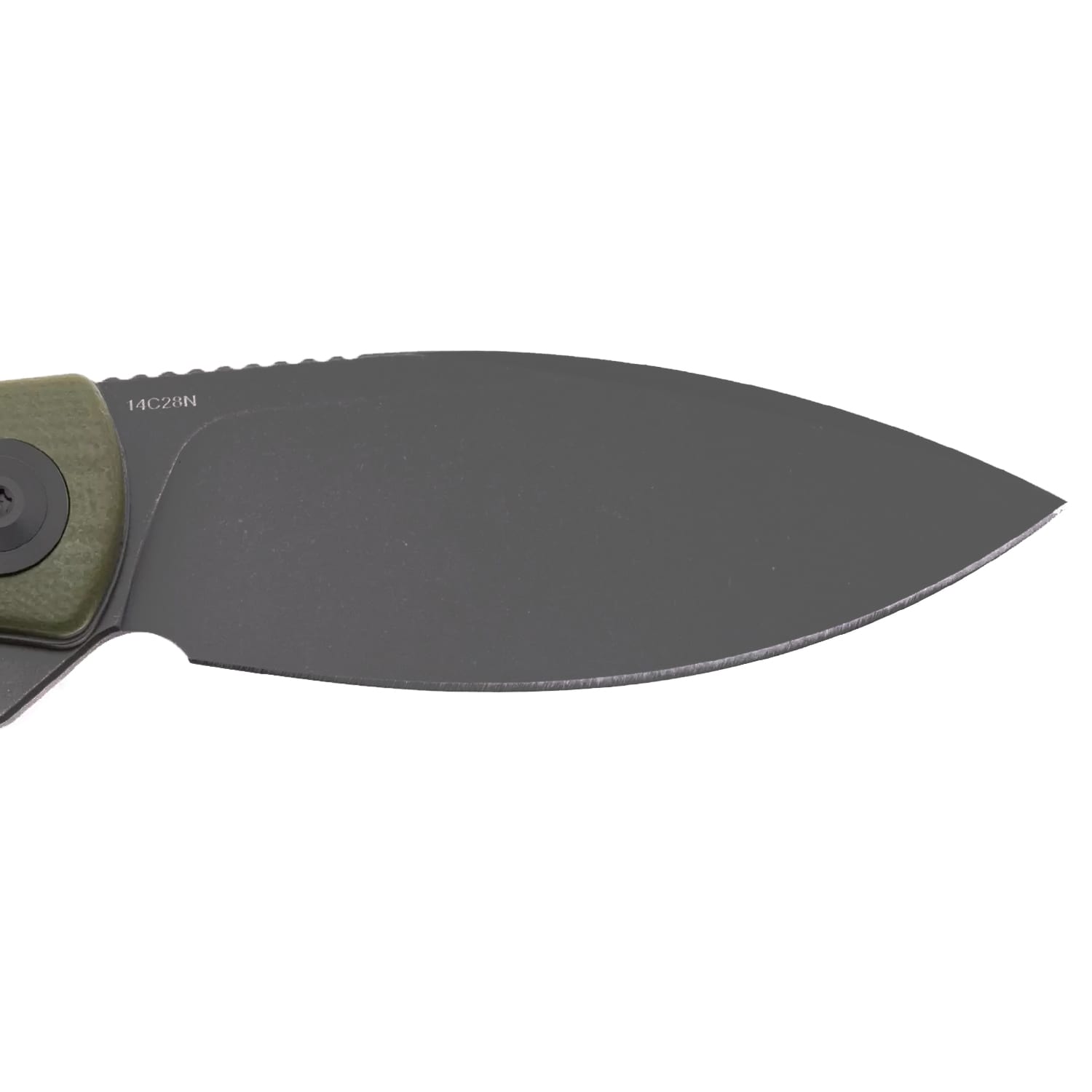 Складаний ніж Trollsky Knives Mandu EVO Grey Stonewashed 14C28N/OD Green G10