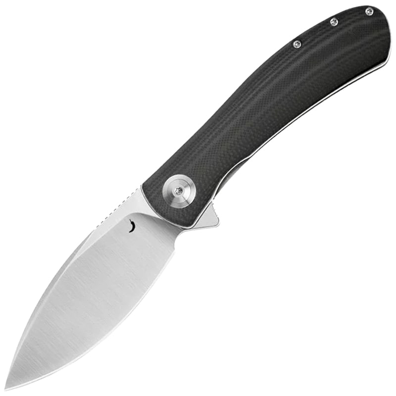 Nóż składany Trollsky Knives Mandu EVO Satin 14C28N/Black G10