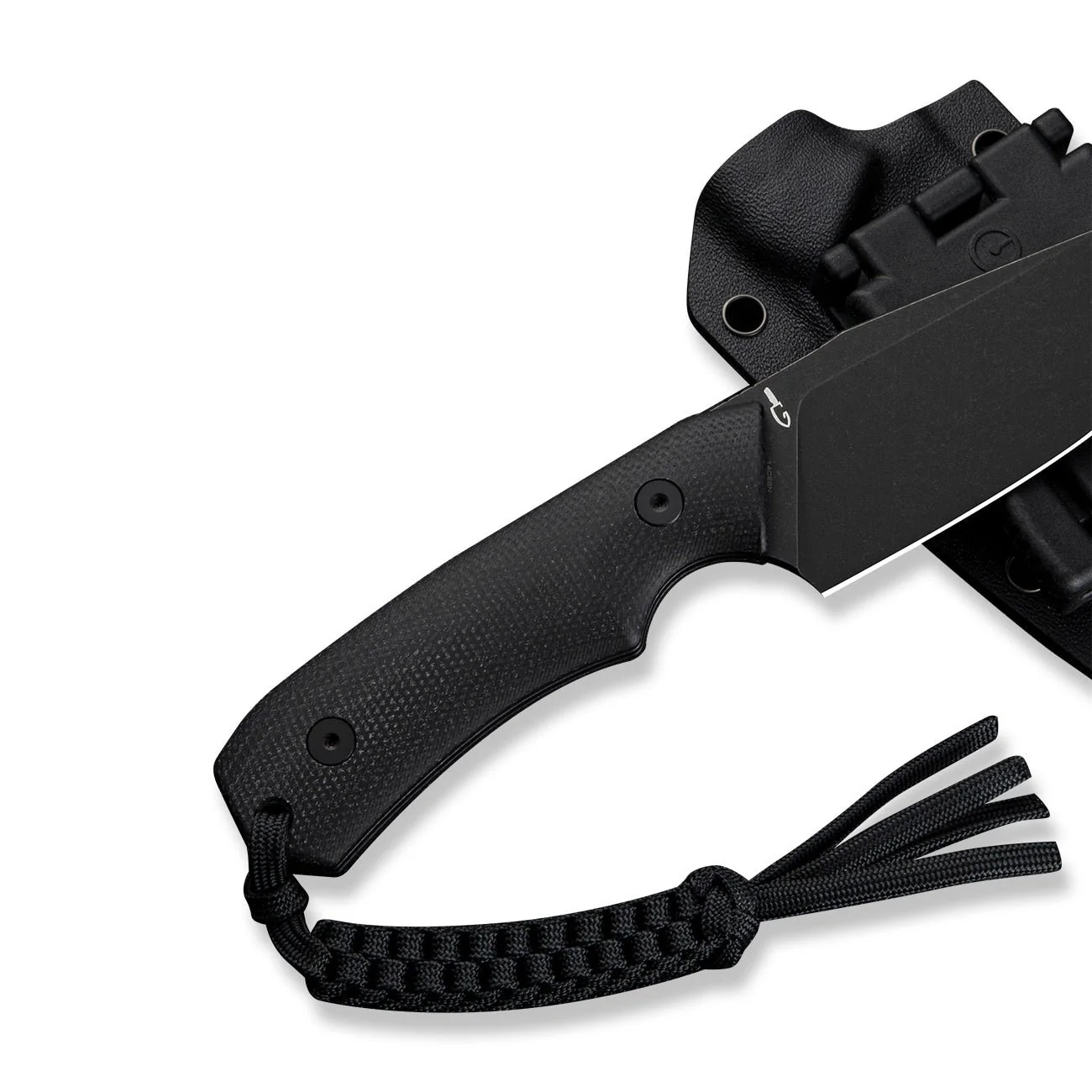 Civivi Gander Canvas Micarta Fixed Blade Knife - Black Stonewashed