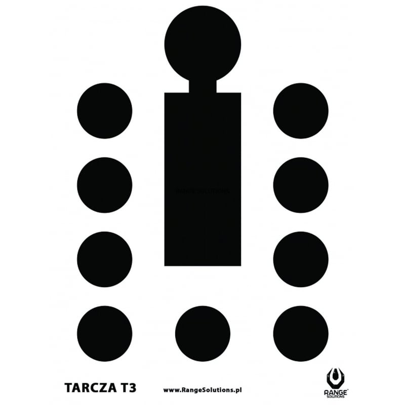 Tarcze strzeleckie Range Solutions T3 Bulinek - 20 szt.