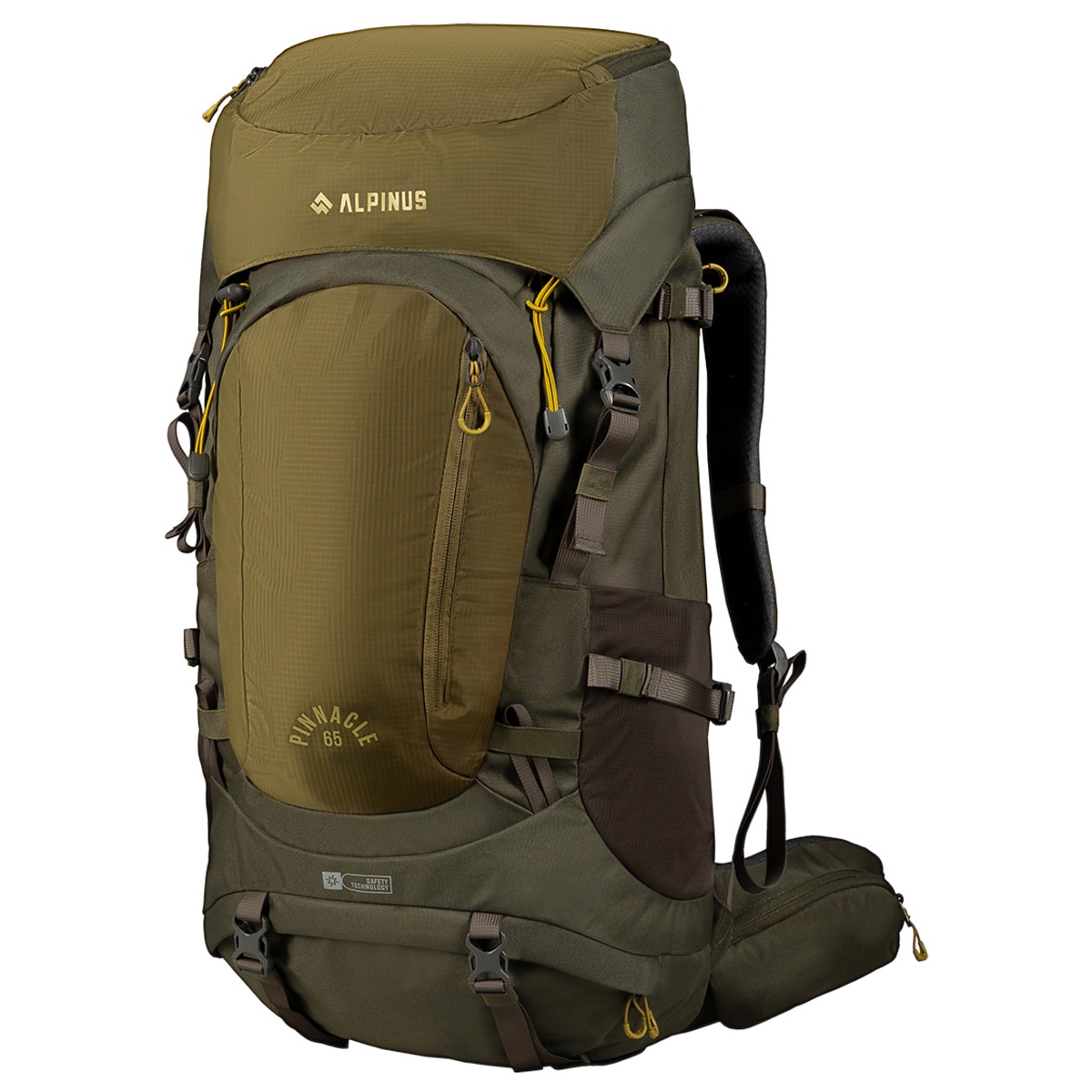 Рюкзак Alpinus Pinnacle 65 л - Оливковий
