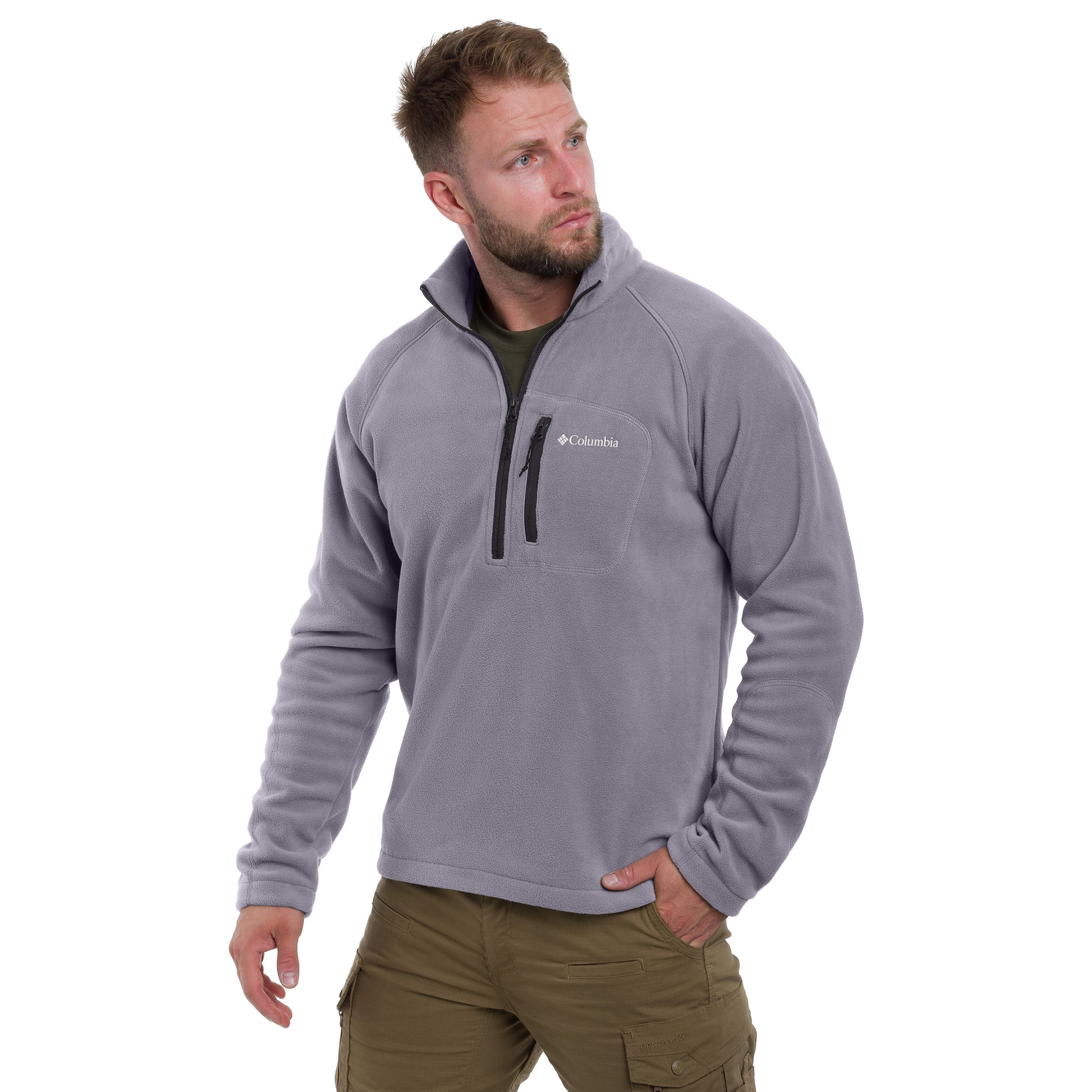 Polar Columbia Fast Trek III Half Zip New - City Grey/Shark