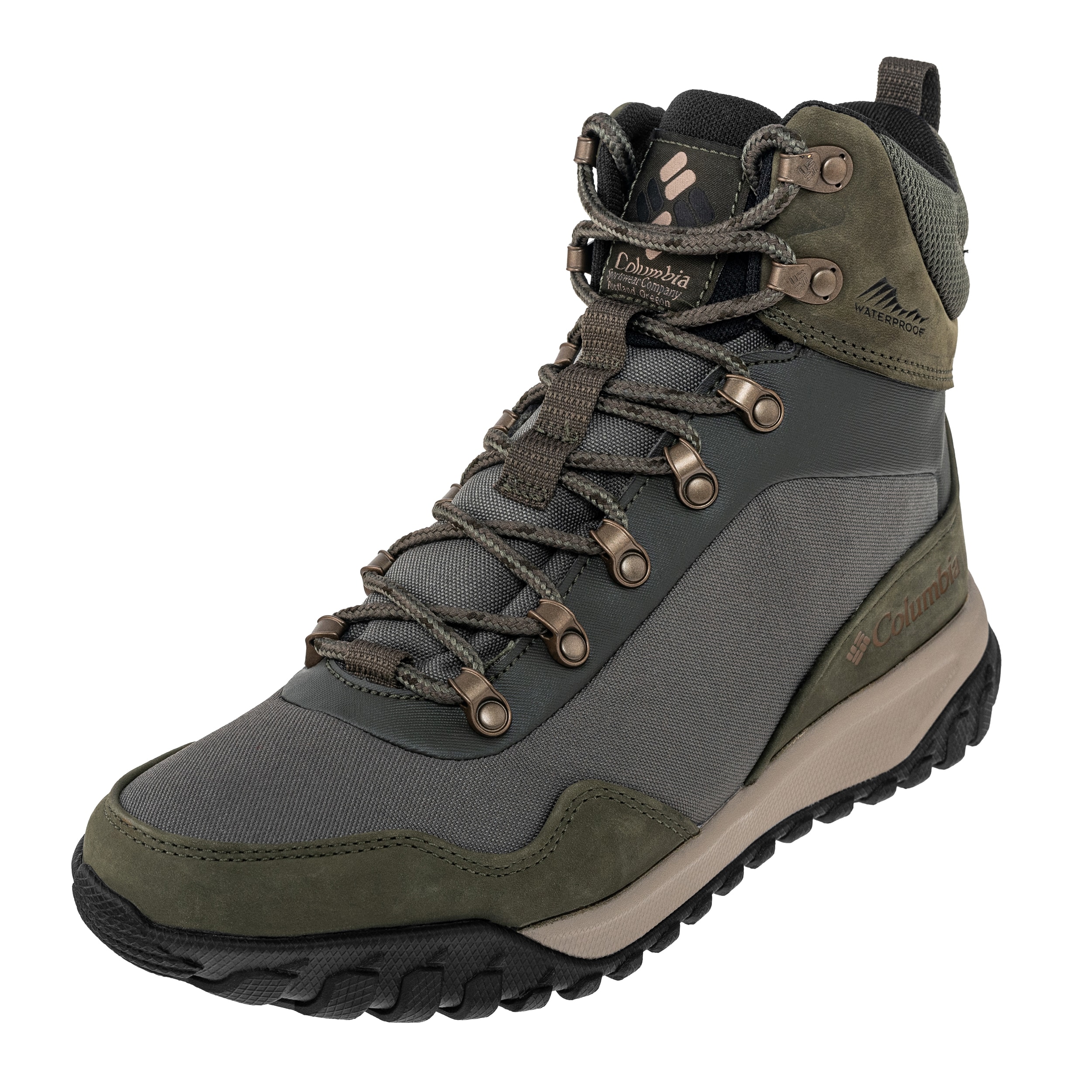 Buty Columbia Burnsider Omni Heat Infinity - Deep Olive/Tangy Orange