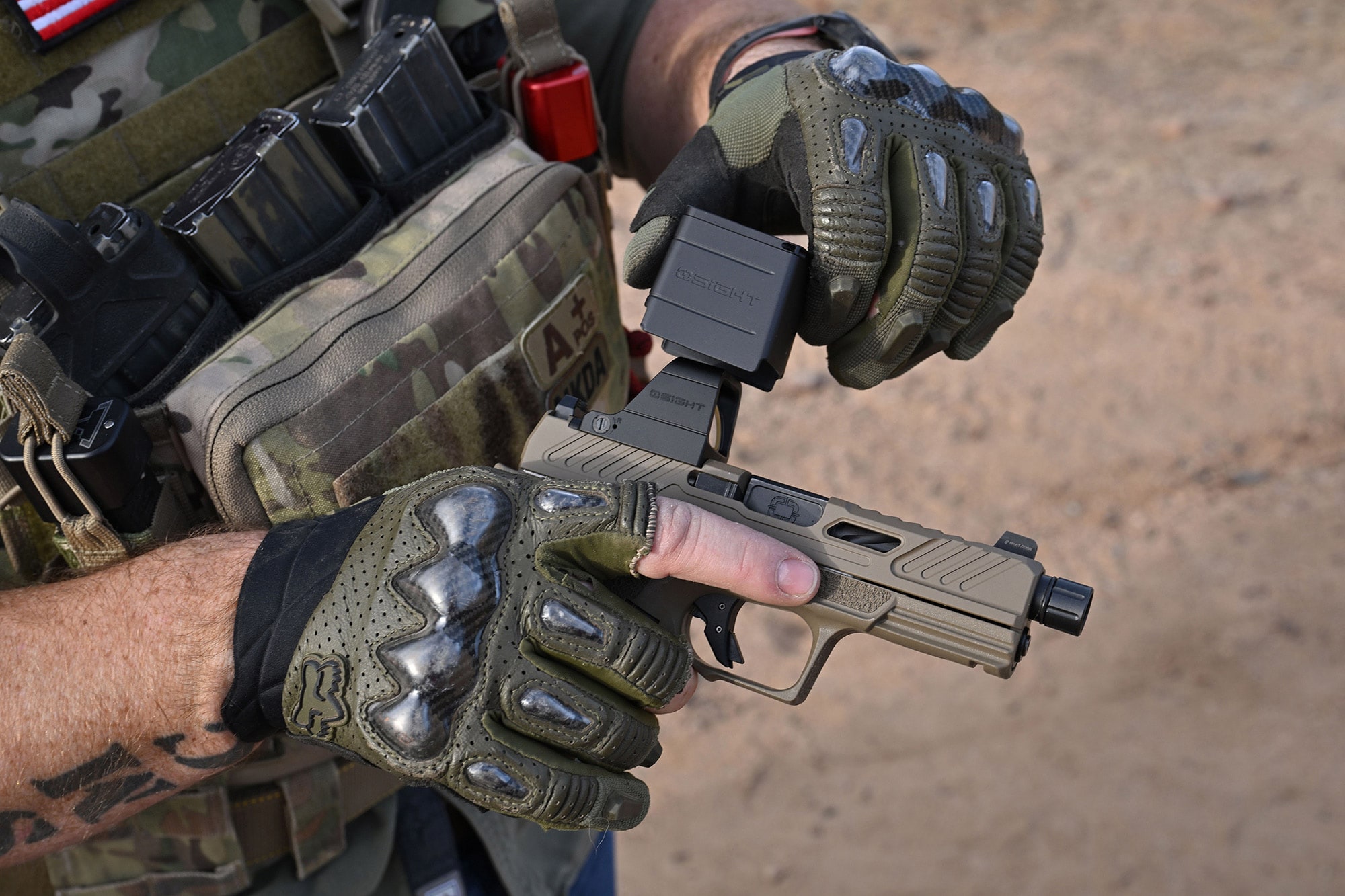 Kolimator Olight Osight X 3 MOA Green Dot & 32 MOA Circle