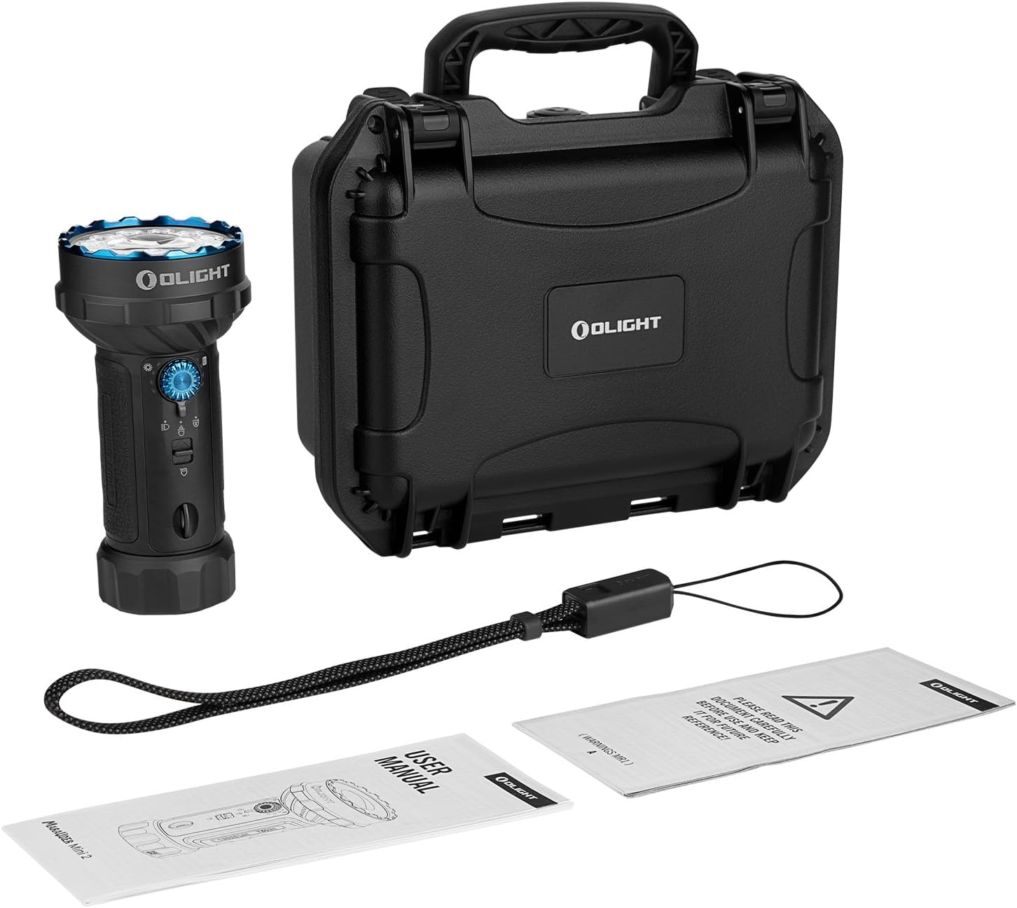 Latarka akumulatorowa Olight Marauder Mini 2 Black - 10000 lumenów, zasięg 750 m