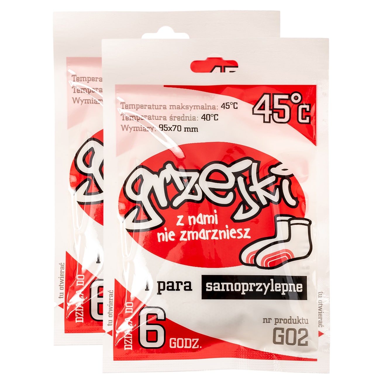 Ogrzewacz chemiczny Grzejki do stóp - 2 pary