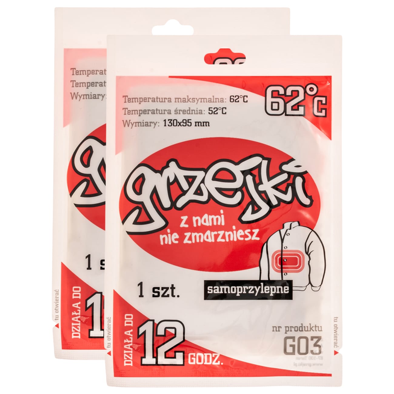 Ogrzewacz chemiczny Grzejki do ciała - 2 szt
