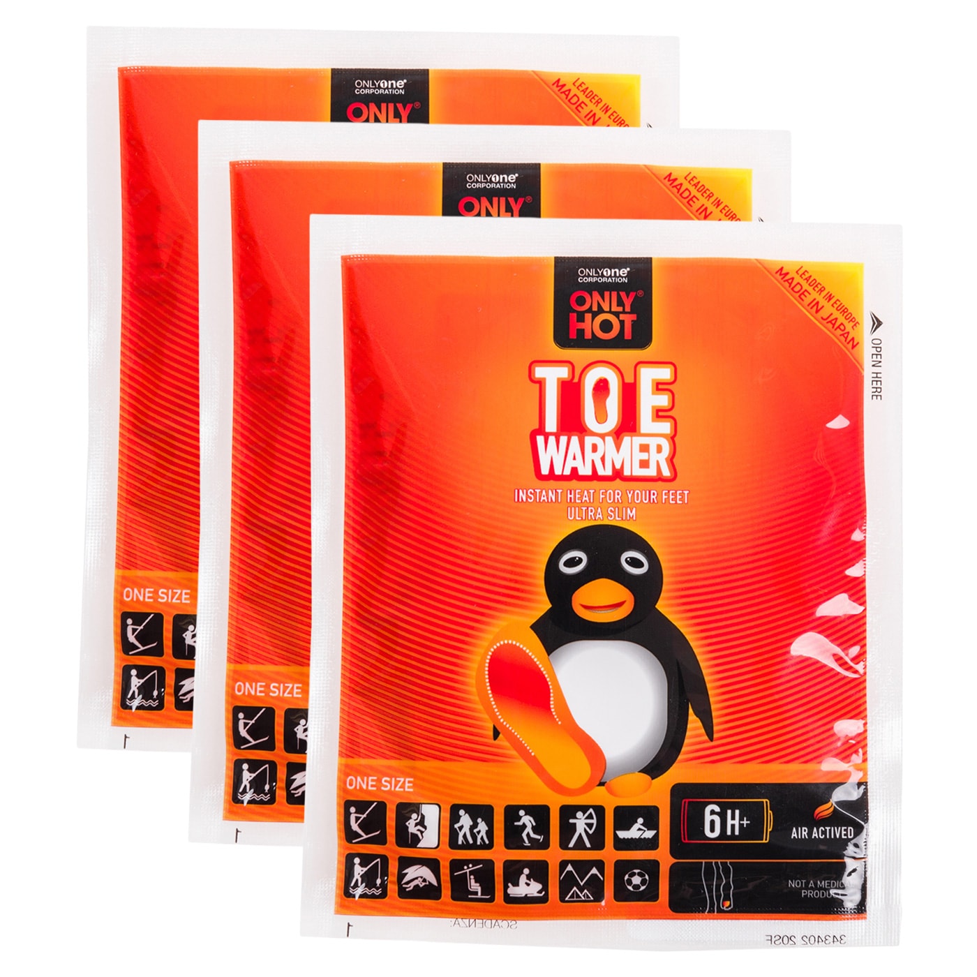 Ogrzewacz chemiczny Only Hot Toe Warmer - 3 szt.