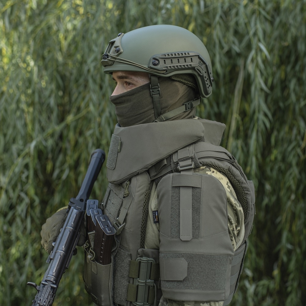 Kołnierz ochronny M-Tac Elite Gen.II na wkłady balistyczne - Ranger Green