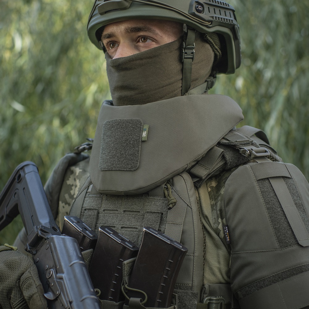 Kołnierz ochronny M-Tac Elite Gen.II na wkłady balistyczne - Ranger Green
