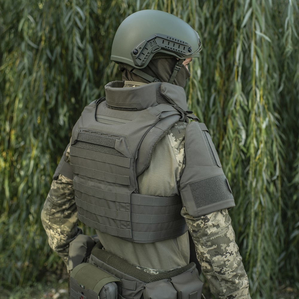 Kołnierz ochronny M-Tac Elite Gen.II na wkłady balistyczne - Ranger Green